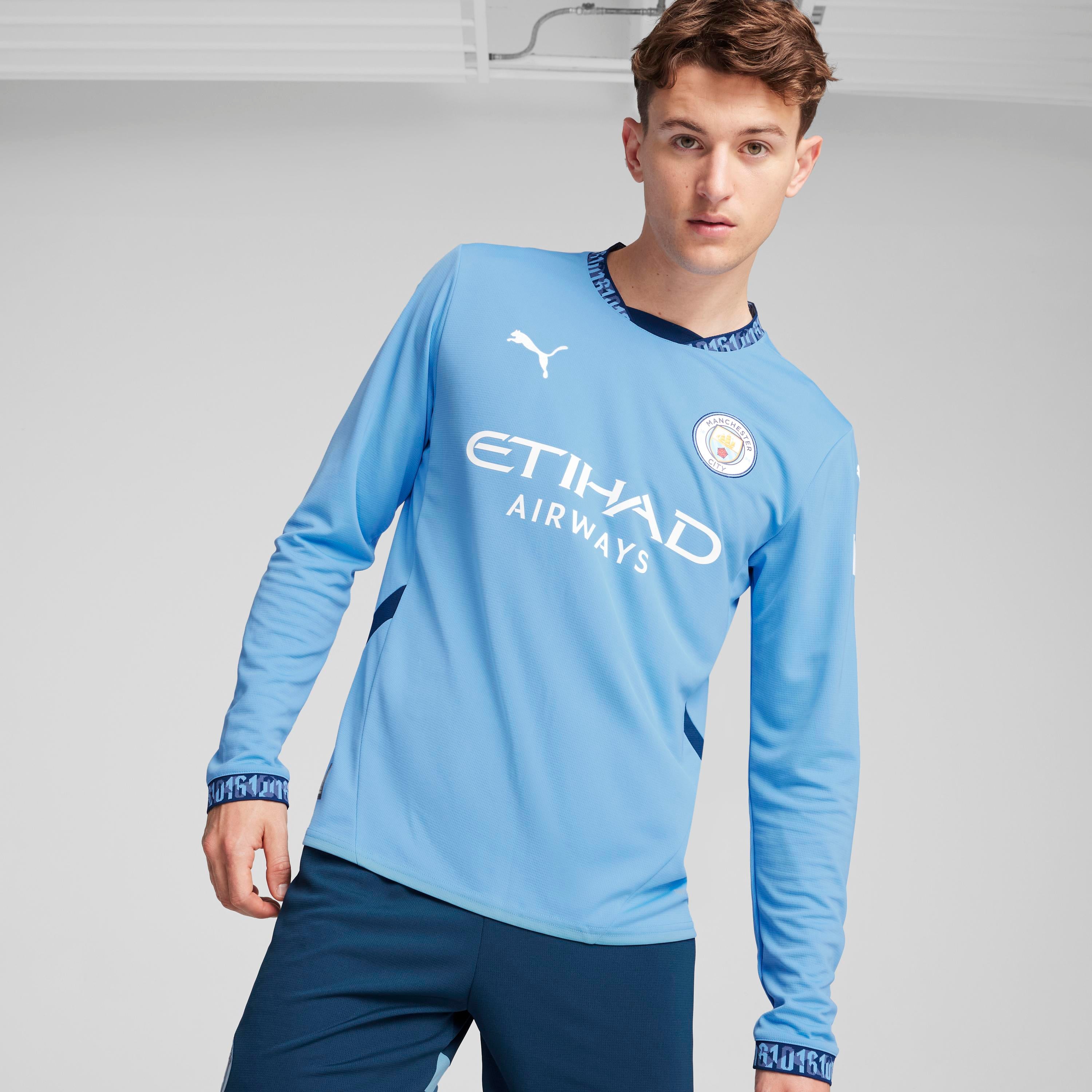 PUMA Manchester City 24/25 Long Sleeve Home Replica Jersey – FC Soccer