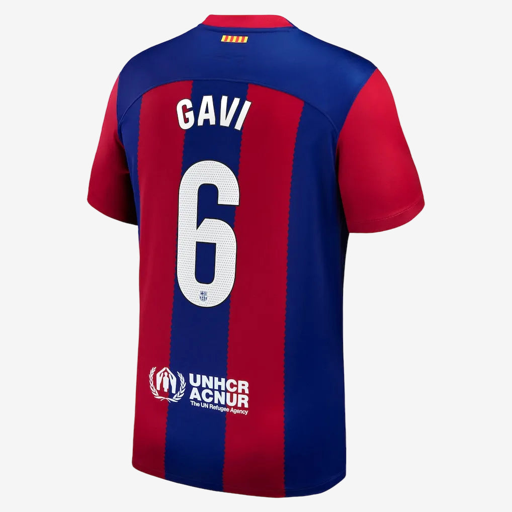 FC Barcelona 2023/24 Stadium Home Men's Nike Dri-FIT Gavi Soccer Jersey
