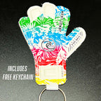 West Coast HELIX ™ Aloha White Goalkeeper Gloves