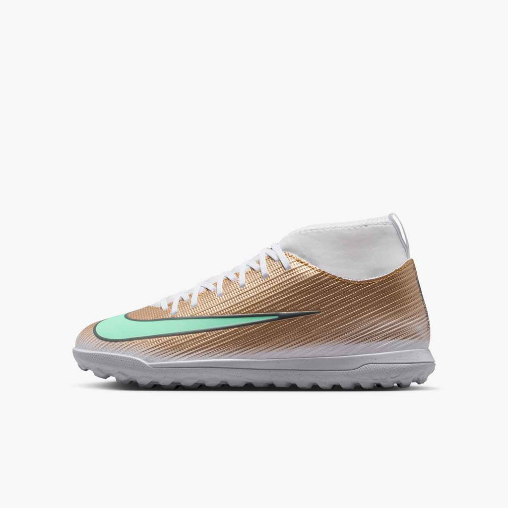 Kylian Mbappé Nike Jr. Mercurial Superfly 11 Club Big Kids' Turf High-Top Soccer Shoes