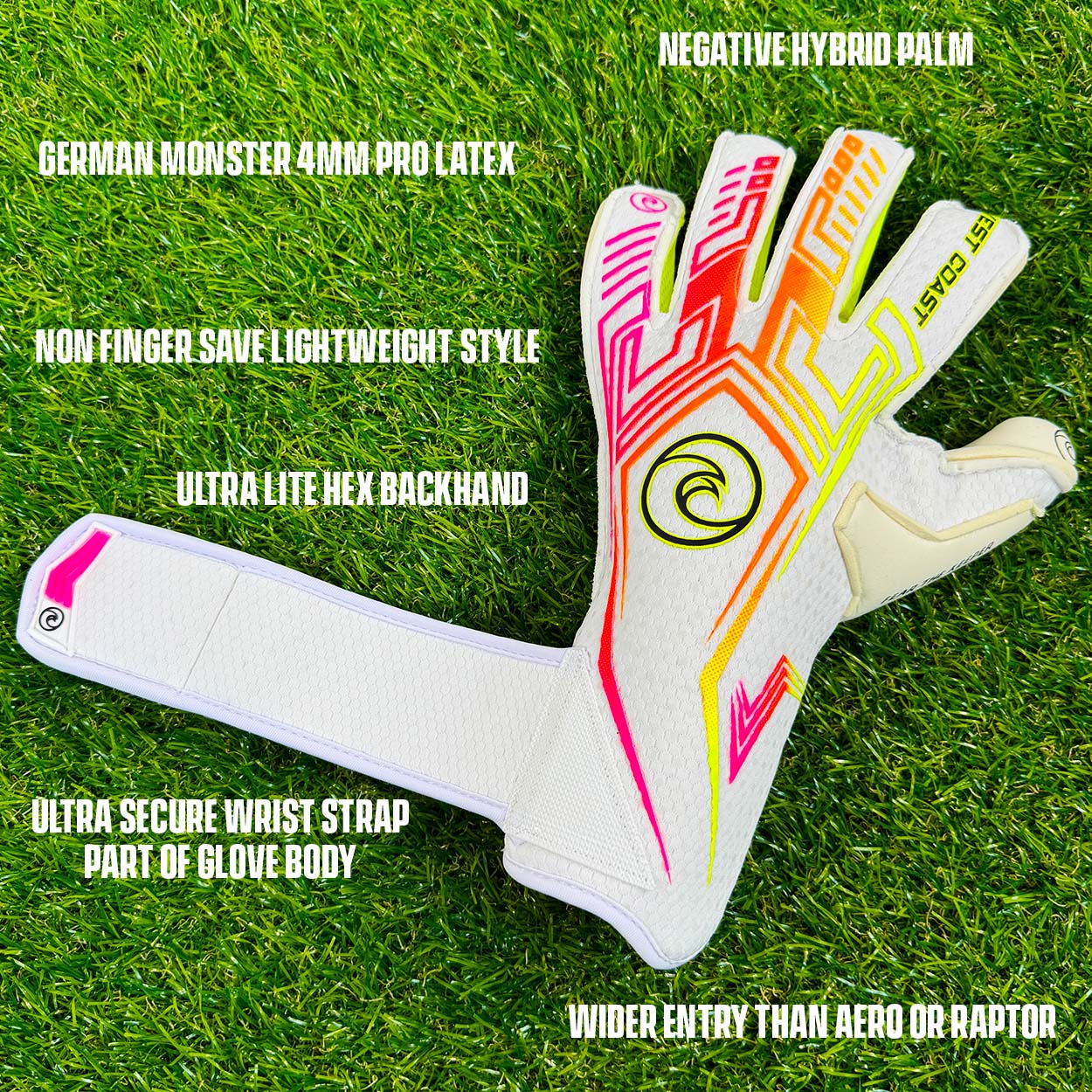 West Coast Shockwave ™ Sunset Goalkeeper Gloves