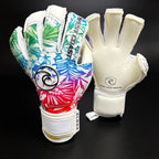West Coast HELIX ™ Aloha White Goalkeeper Gloves