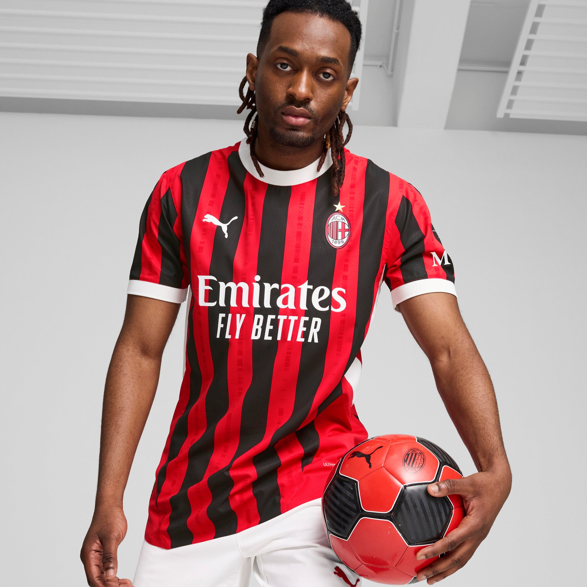 PUMA AC Milan 2024/25 Authentic Home Men's Soccer Jersey