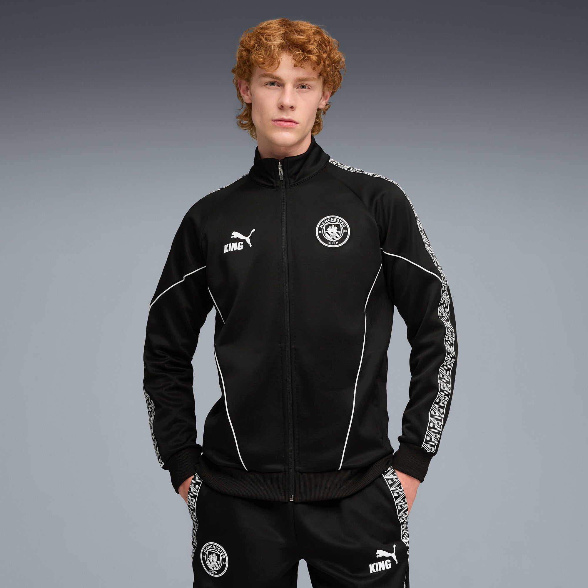 PUMA Manchester City KING Anthem Men's Soccer Jacket