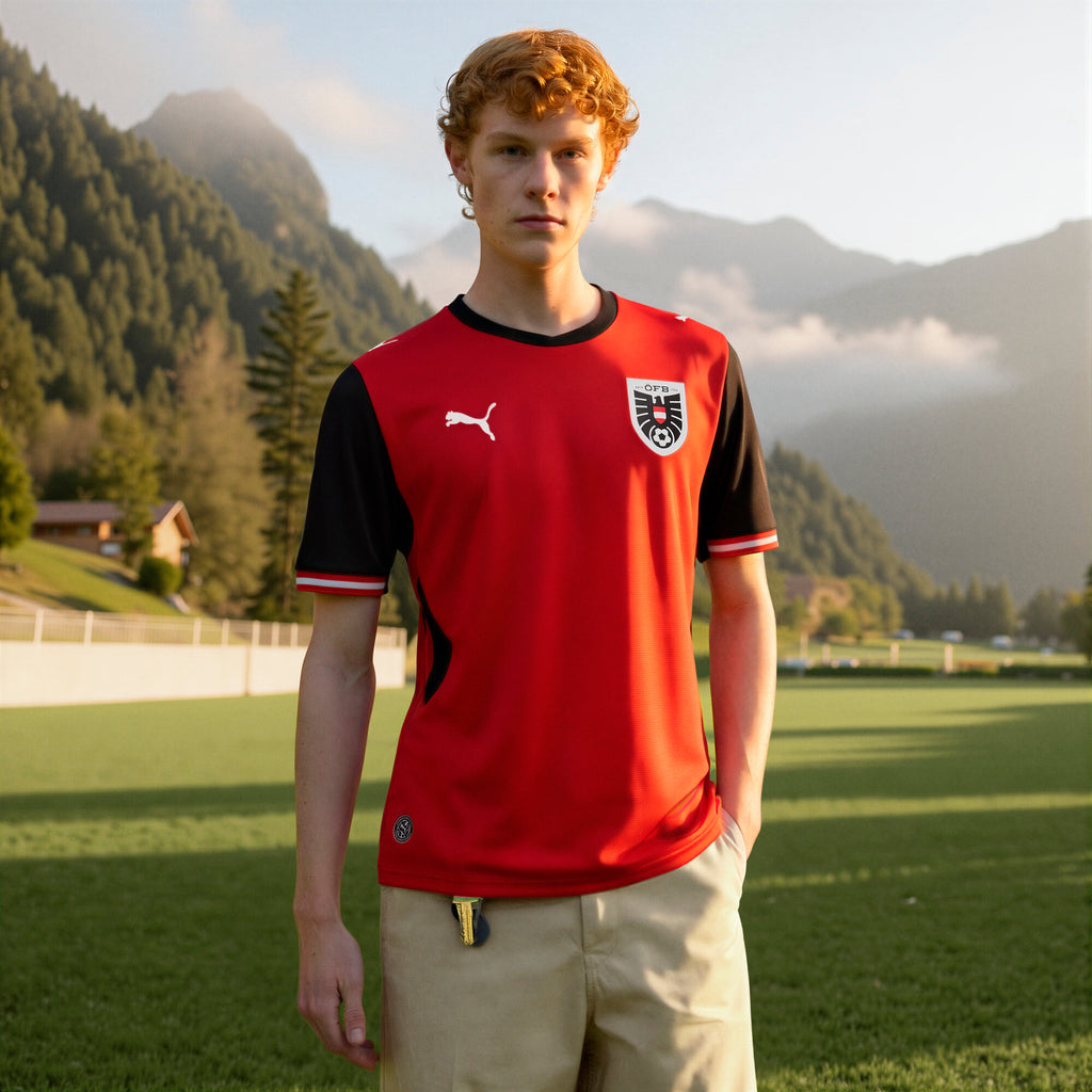 PUMA Austria Home Men's Soccer Jersey