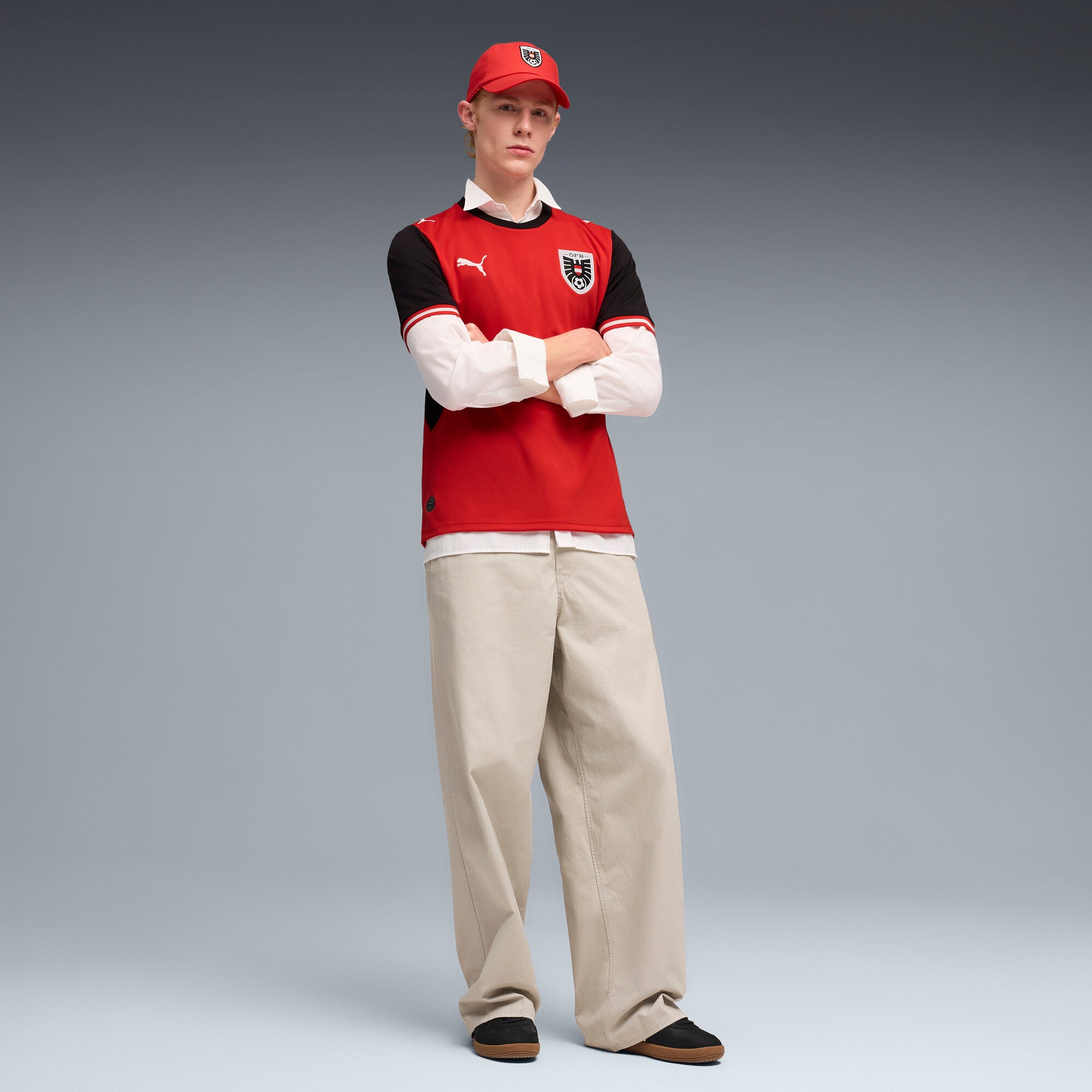 PUMA Austria Home Men's Soccer Jersey