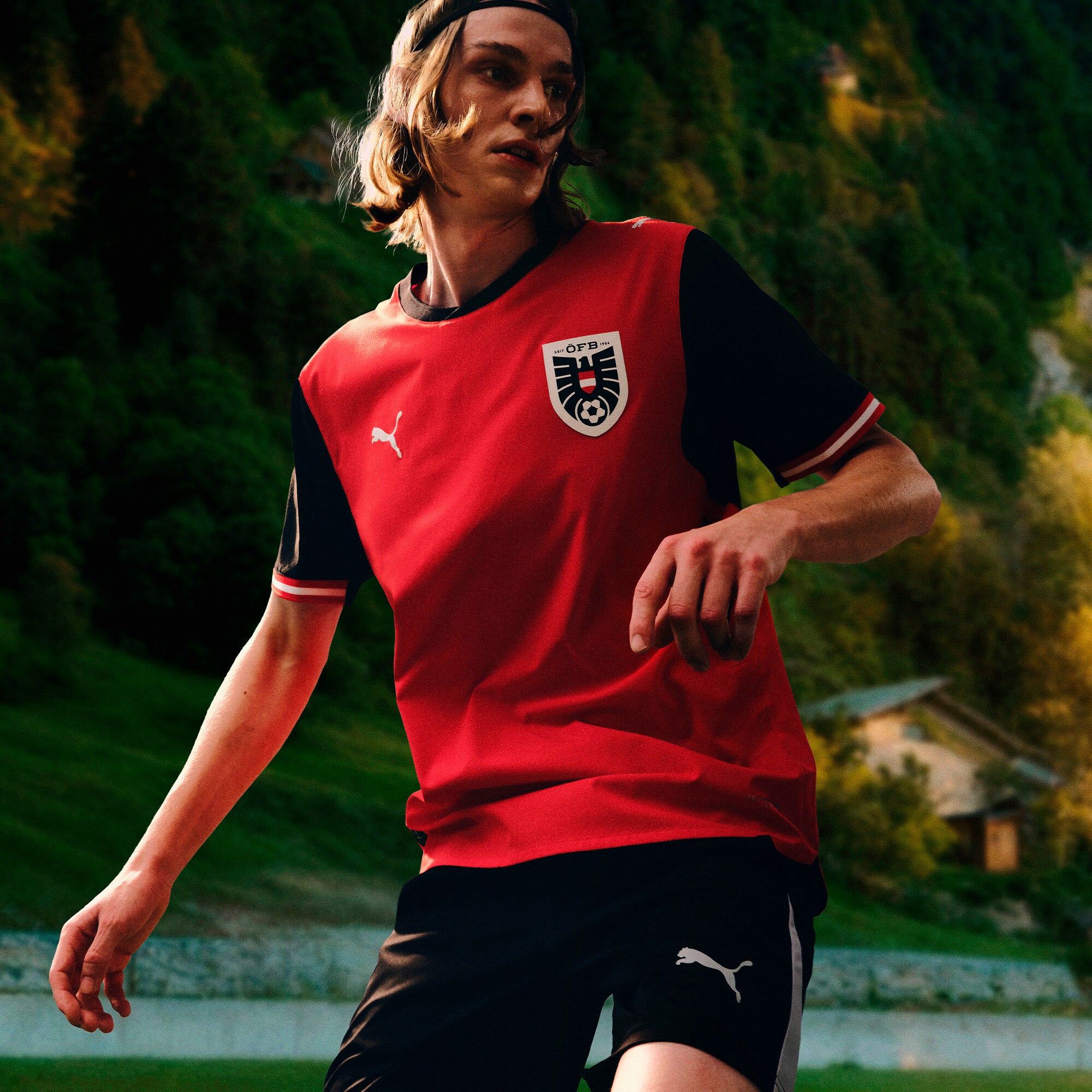 PUMA Austria Home Men's Soccer Jersey