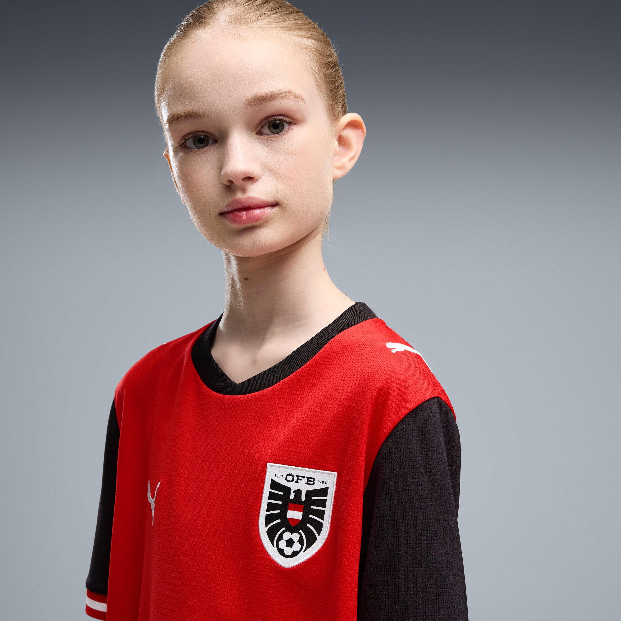 PUMA Austria Home Big Kids' Soccer Jersey