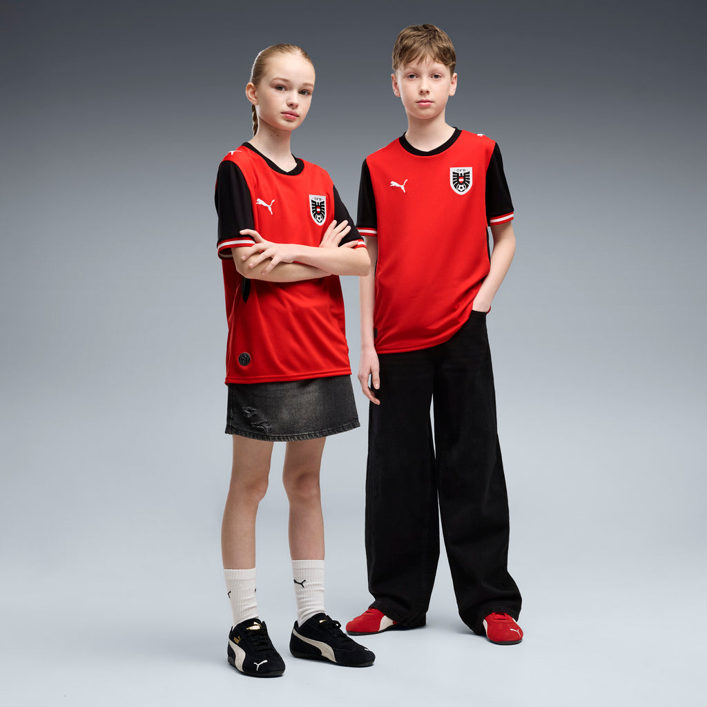 PUMA Austria 2026 Home Big Kids' Soccer Jersey