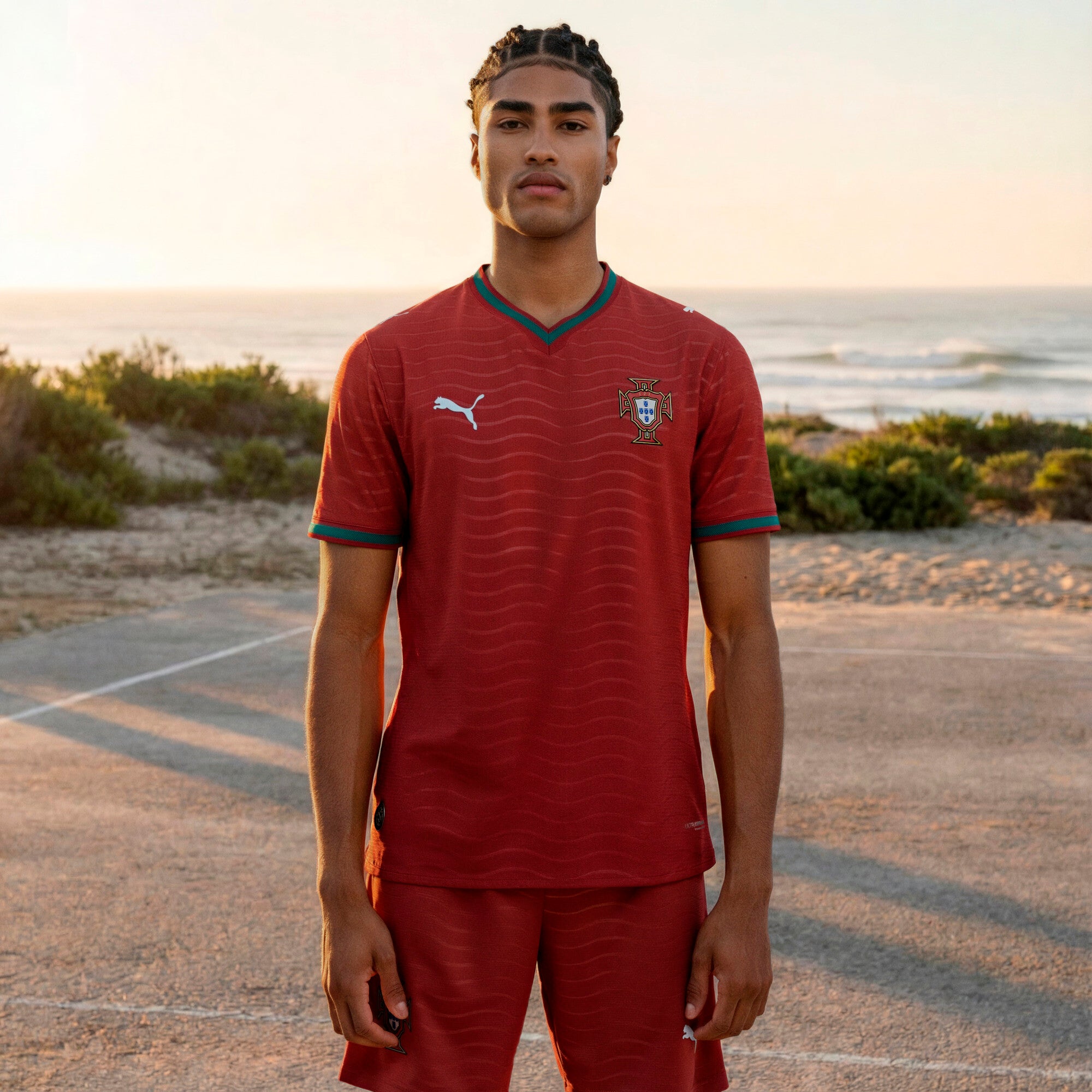 PUMA Portugal 26 Authentic Home Men's Soccer Jersey