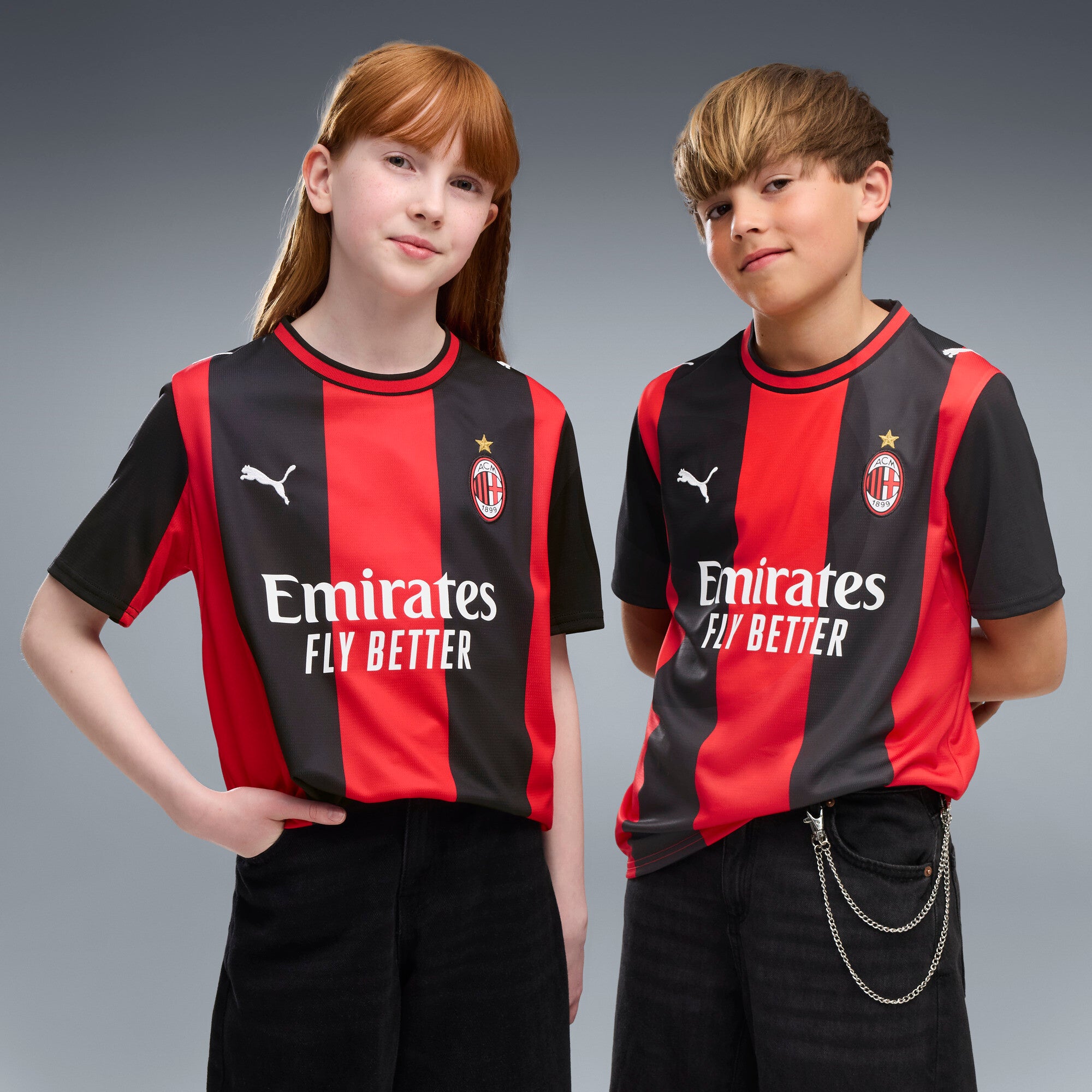 PUMA AC Milan 2026/27 Home Big Kids' Soccer Jersey
