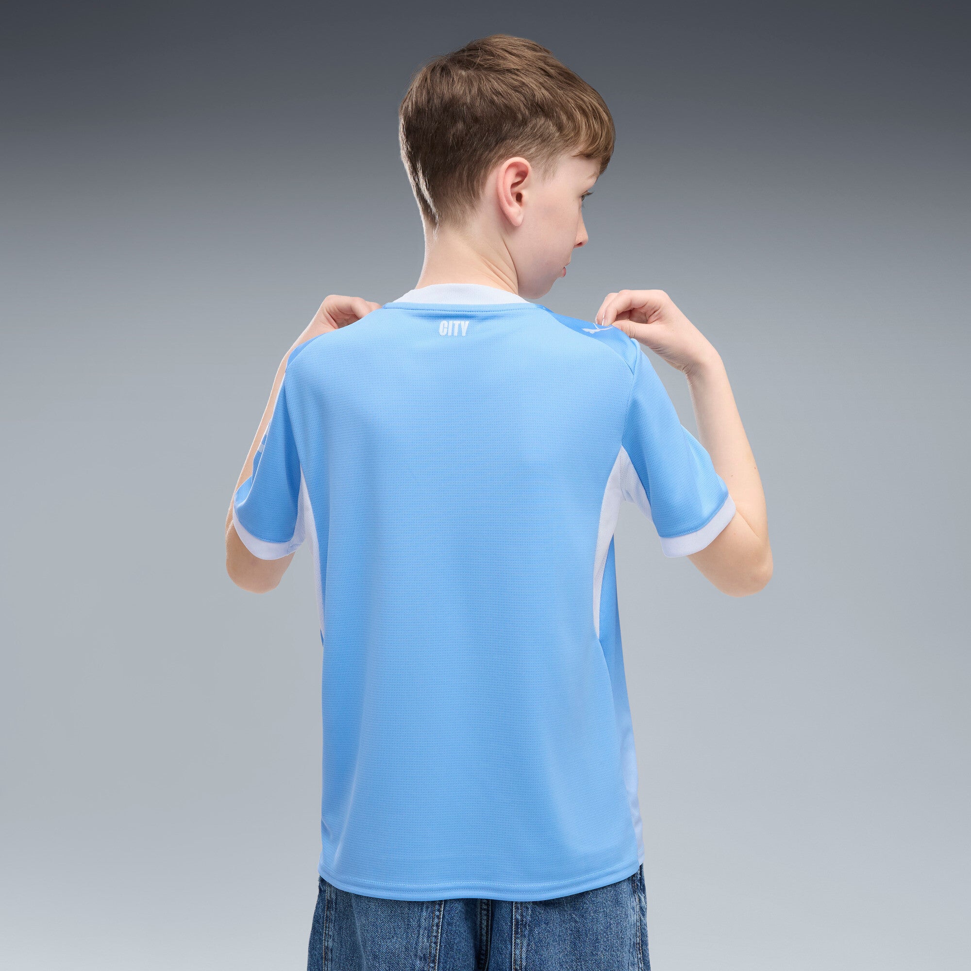 PUMA Manchester City 2026/27 Home Big Kids' Soccer Jersey