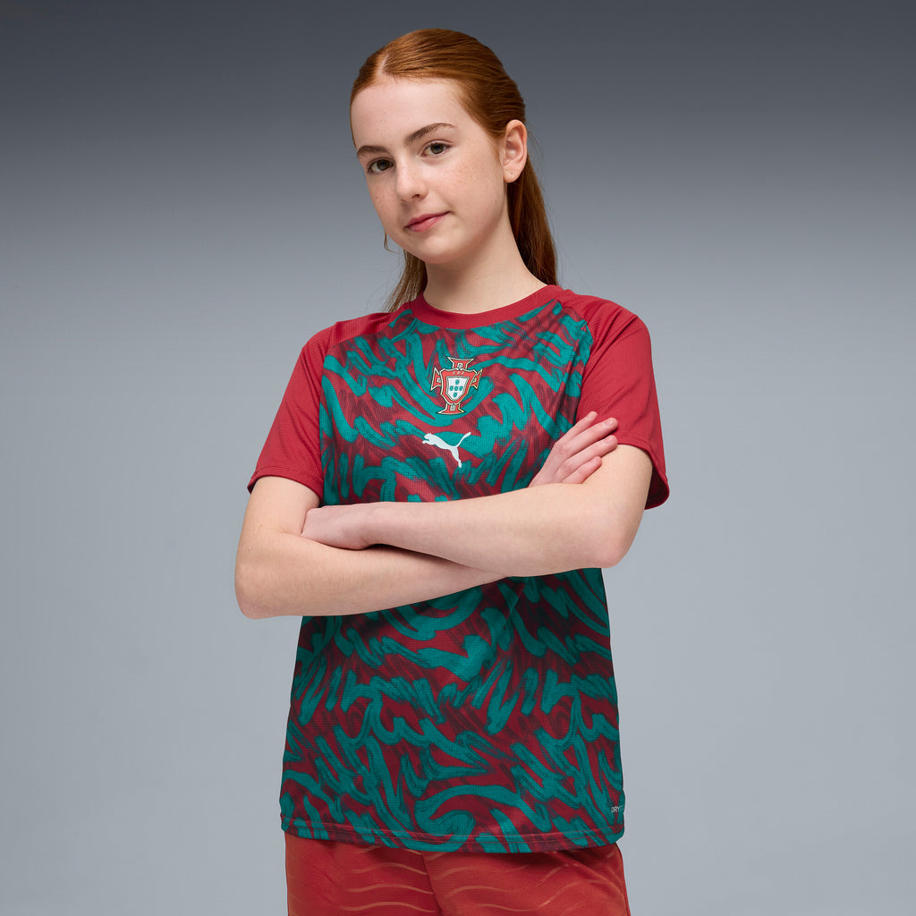 PUMA Portugal 2026 Big Kids' Warm Up Jersey