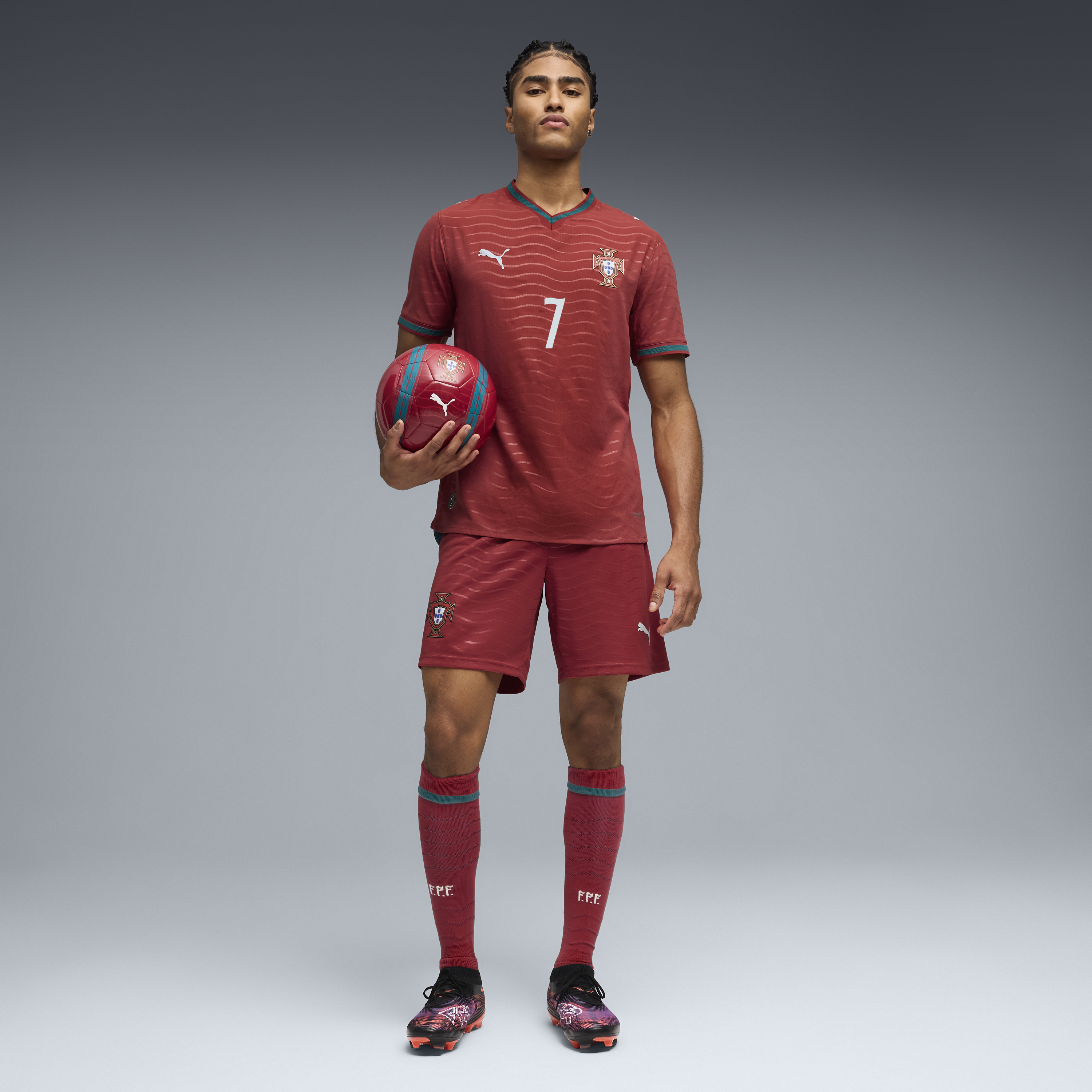 PUMA Portugal 2026 Authentic Ronaldo Home Men's Soccer Jersey