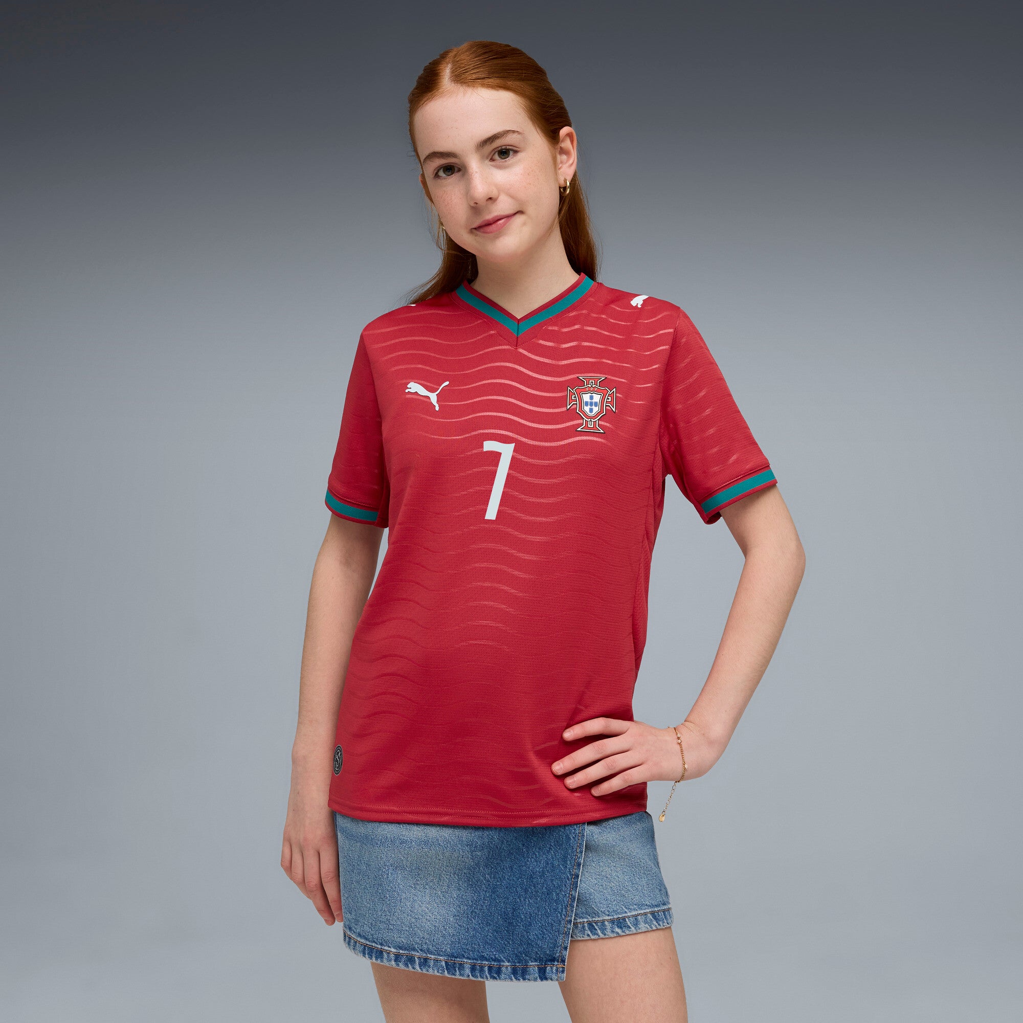 PUMA Portugal 2026 Home Ronaldo Big Kids' Soccer Jersey – FC Soccer