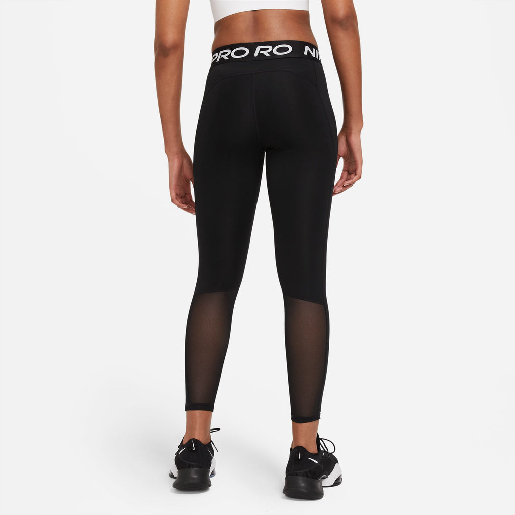 Nike Pro Women's Mid-Rise Mesh-Panelled Leggings