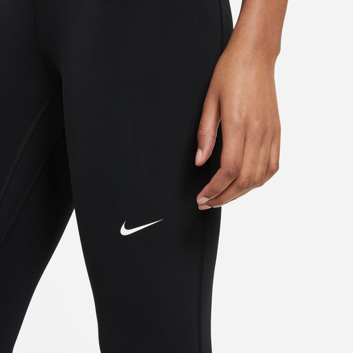 Nike Pro Women's Mid-Rise Crop Mesh-Panel Leggings