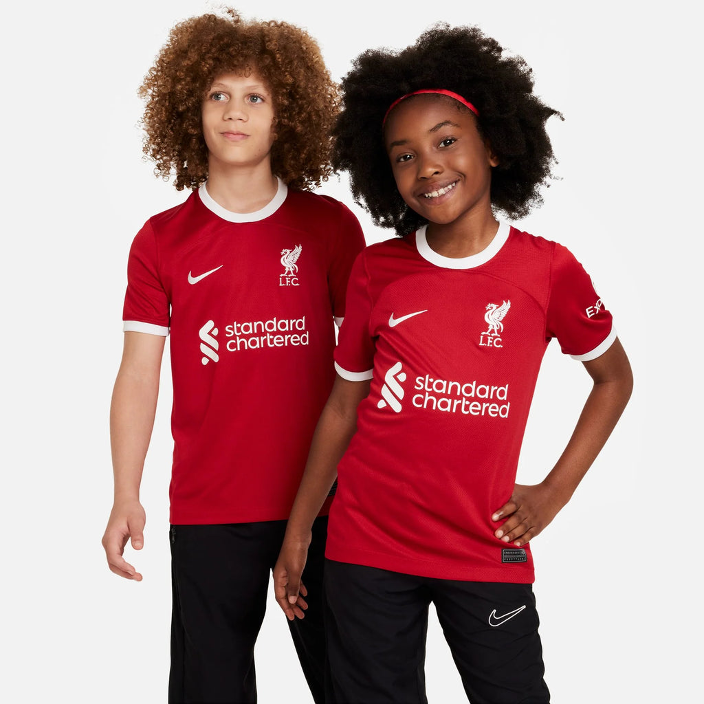 Liverpool FC 2023/24 Stadium Home Big Kids' Dri-FIT Soccer Jersey