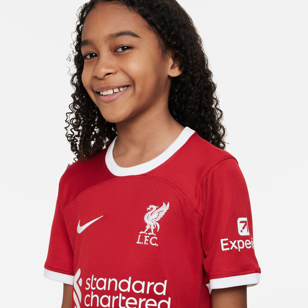 Liverpool FC 2023/24 Stadium Home Big Kids' Dri-FIT Soccer Jersey