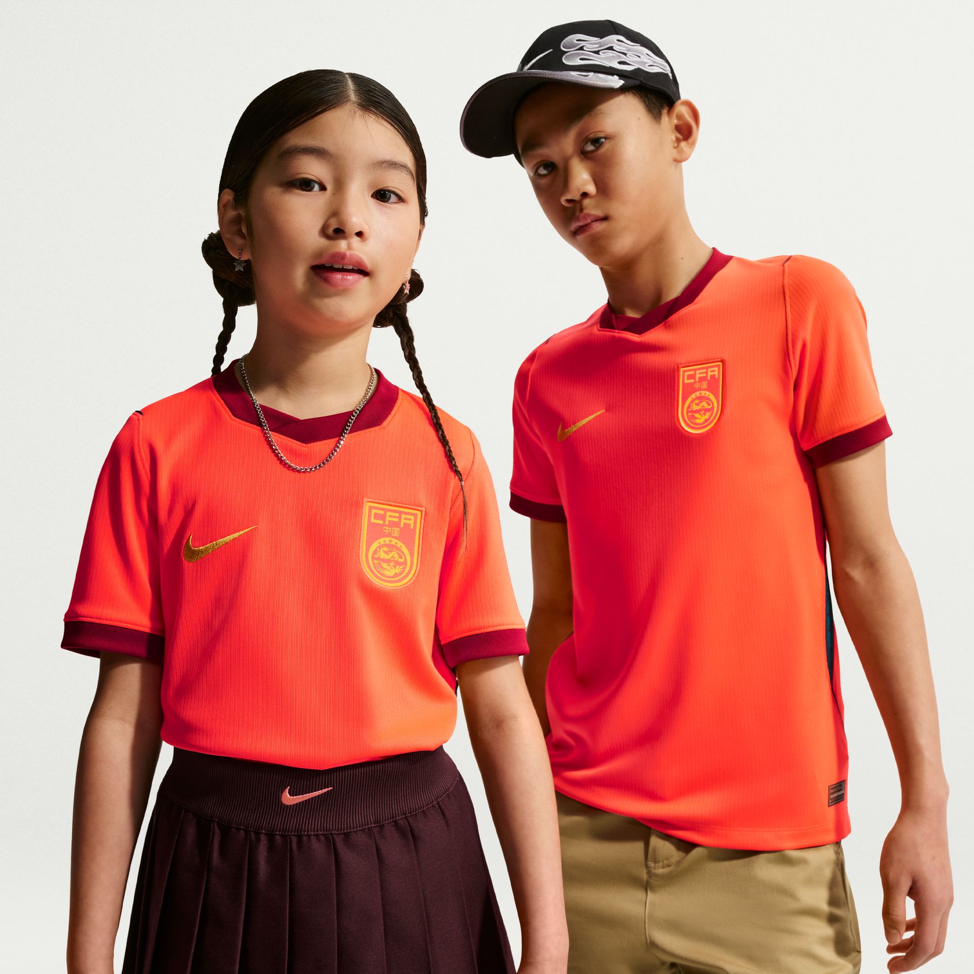 Nike China 2026 Stadium Home Older Kids' Nike Dri-FIT Football Replica Shirt