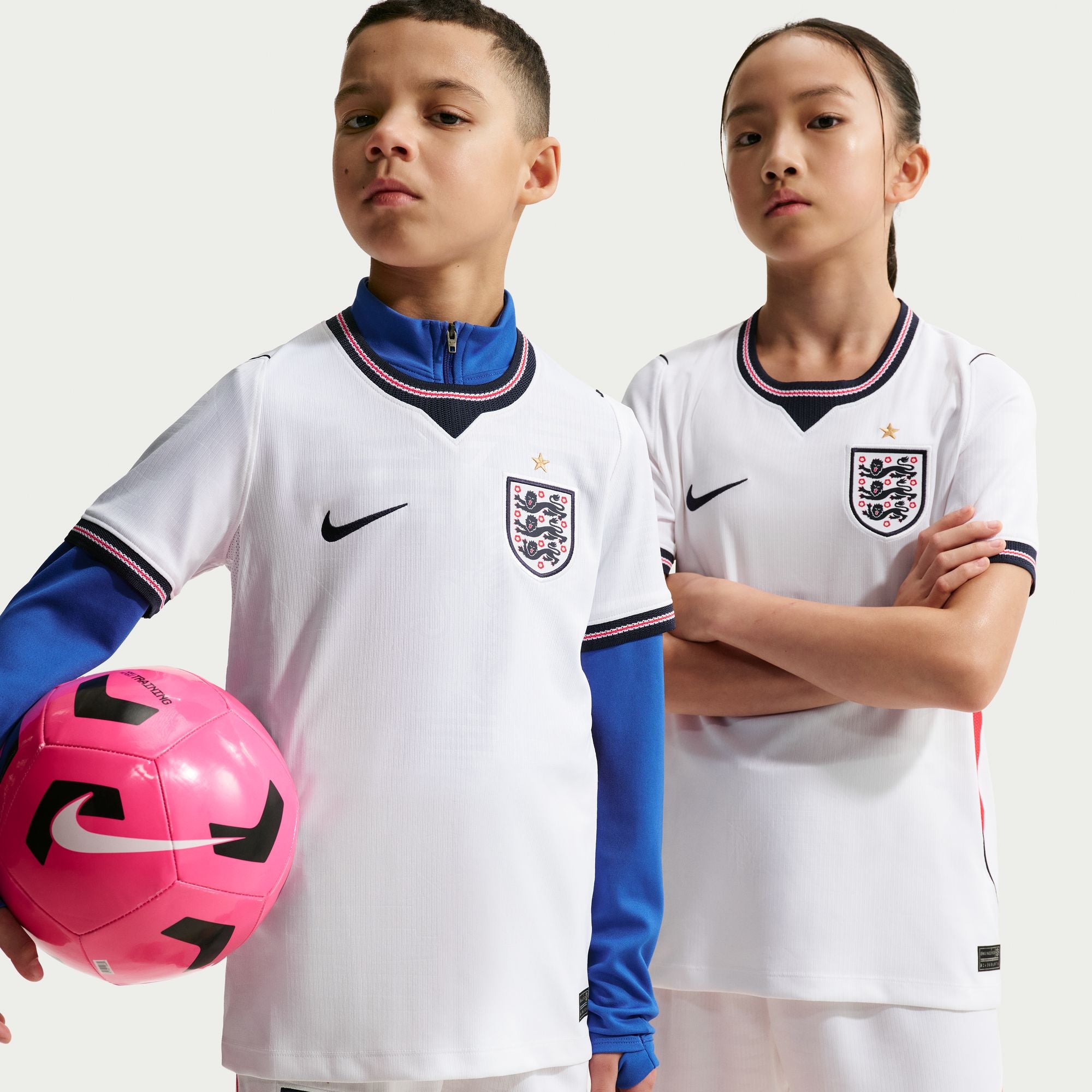 England 2026 Stadium Home Big Kids' Nike Dri-FIT Soccer Replica Jersey