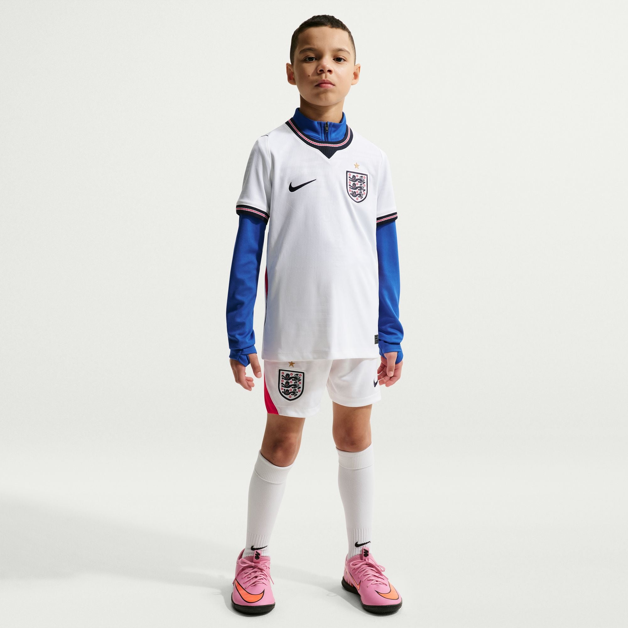 England 2026 Stadium Home Big Kids' Nike Dri-FIT Soccer Replica Jersey