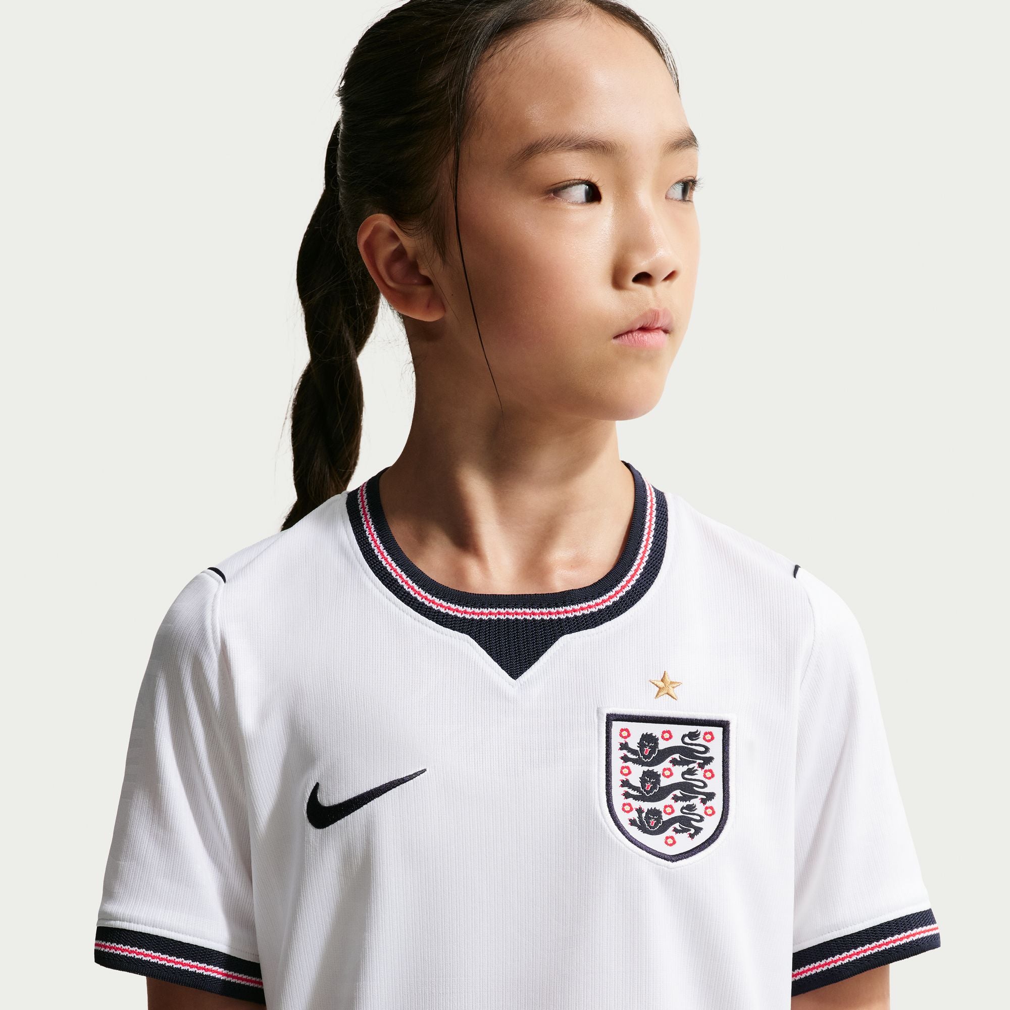 England 2026 Stadium Home Big Kids' Nike Dri-FIT Soccer Replica Jersey