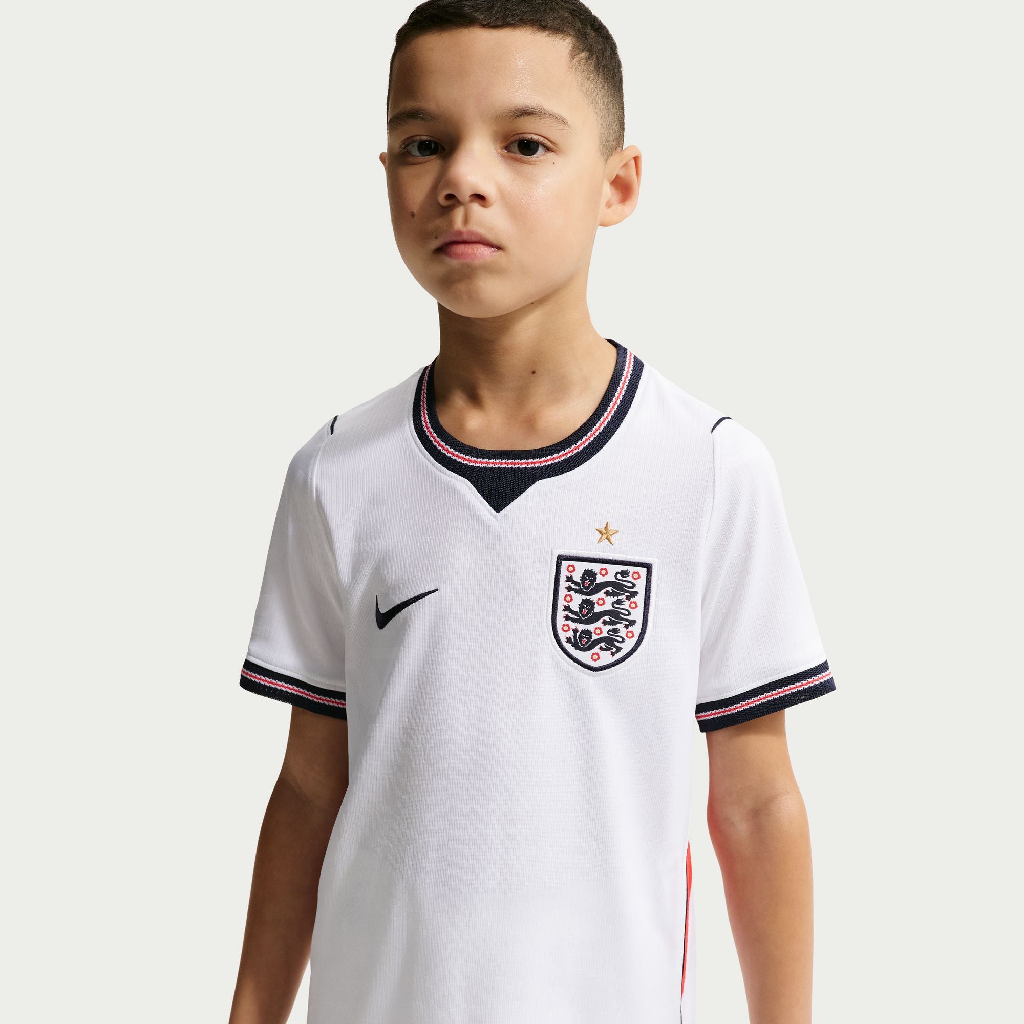 England 2026 Stadium Home Big Kids' Nike Dri-FIT Soccer Replica Jersey