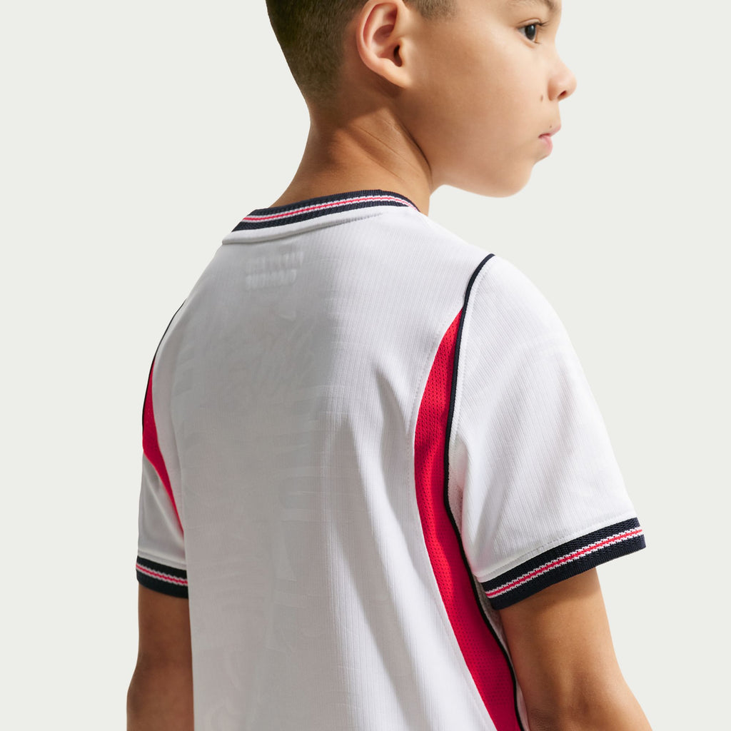 England 2026 Stadium Home Big Kids' Nike Dri-FIT Soccer Replica Jersey