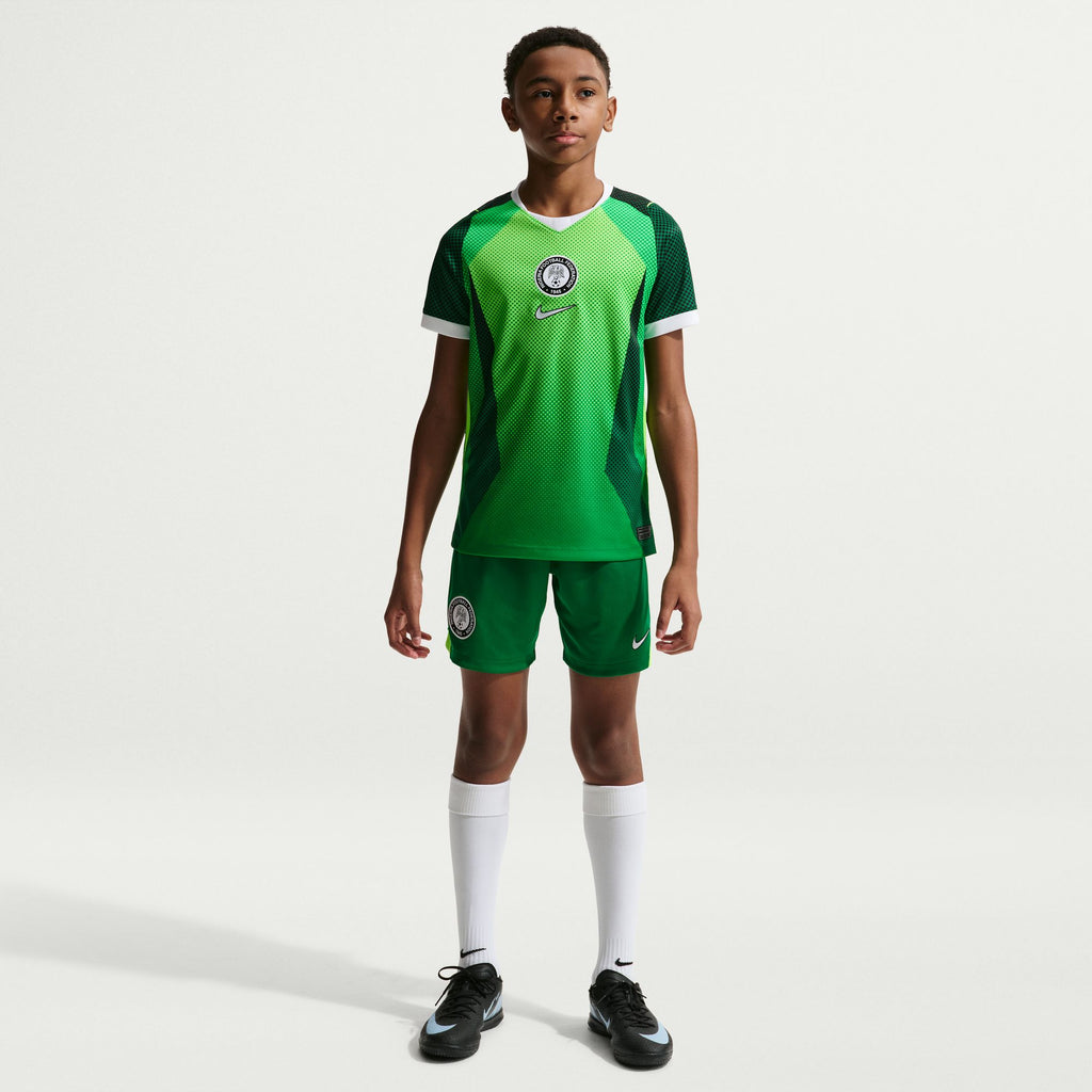 Nigeria 2026 Stadium Home Big Kids' Nike Dri-FIT Soccer Short-Sleeve Jersey