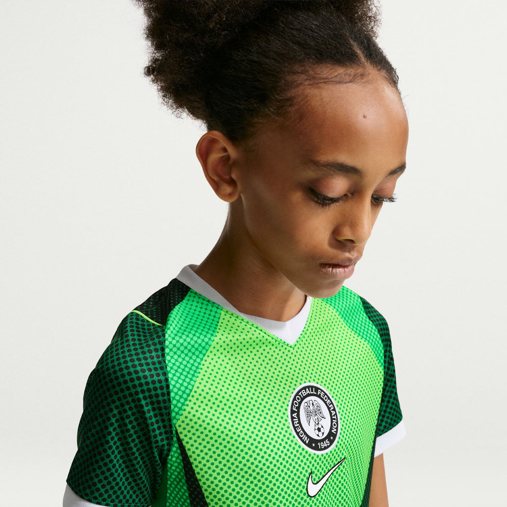 Nigeria 2026 Stadium Home Big Kids' Nike Dri-FIT Soccer Short-Sleeve Jersey