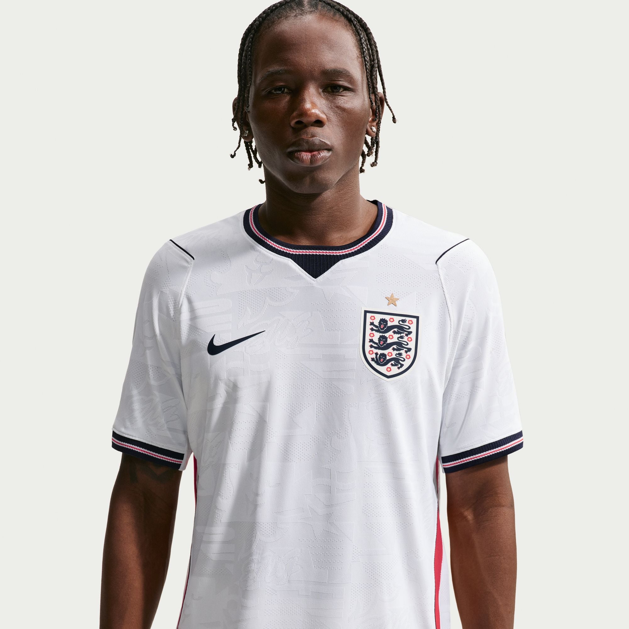England 2026 Match Home Men's Nike Aero-FIT Soccer Authentic Jersey