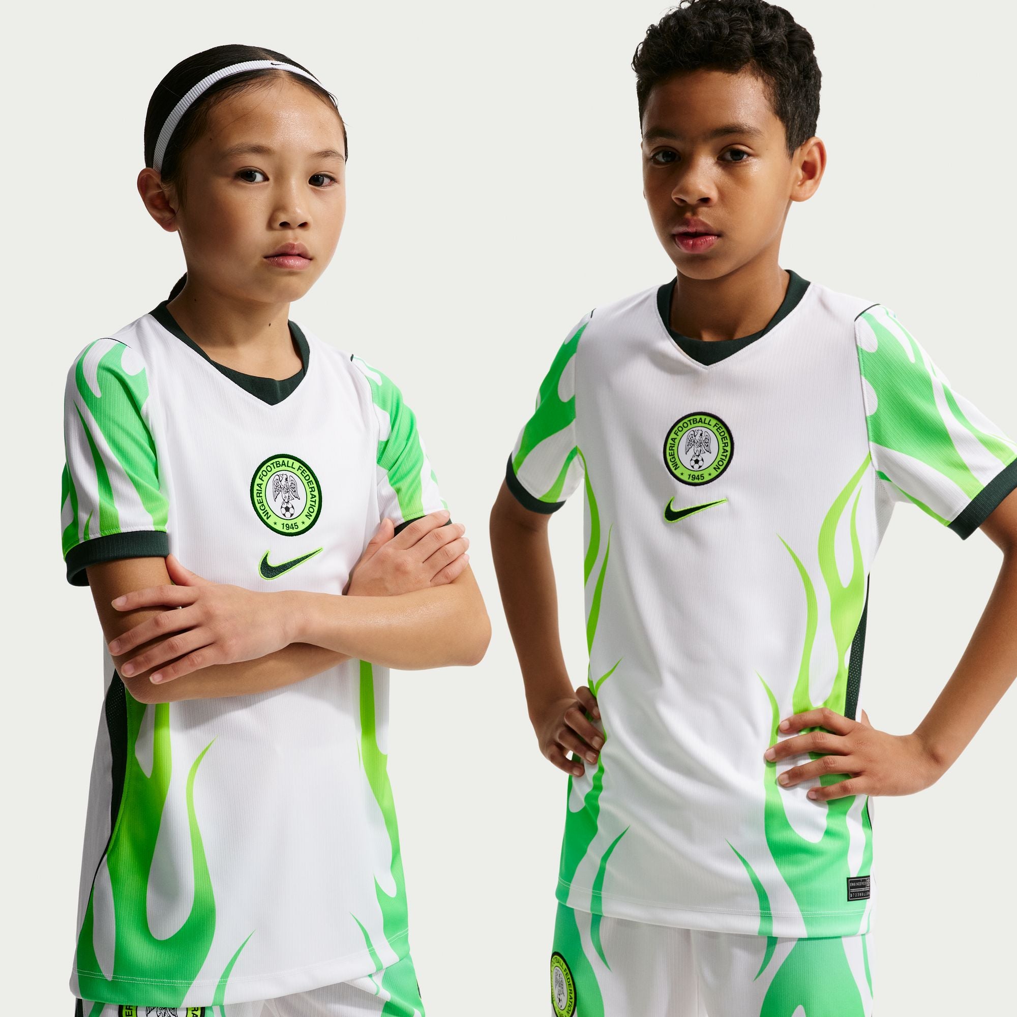Nigeria 2026 Stadium Away Big Kids' Nike Dri-FIT Soccer Replica Jersey
