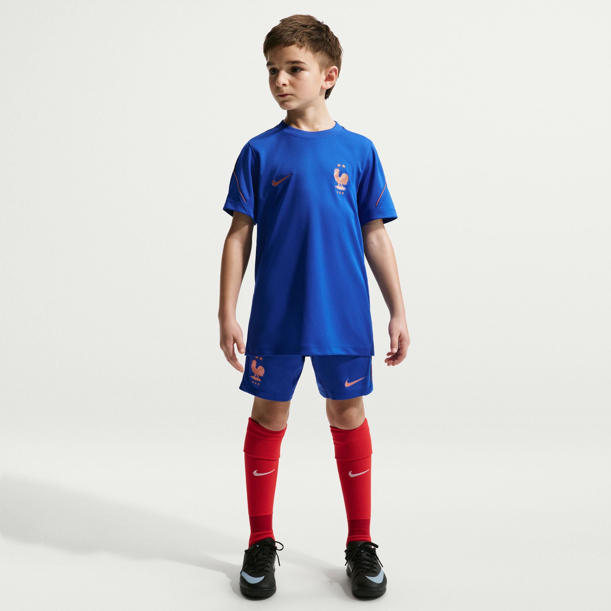 FFF Strike Big Kids' Nike Soccer Dri-FIT Short-Sleeve Top