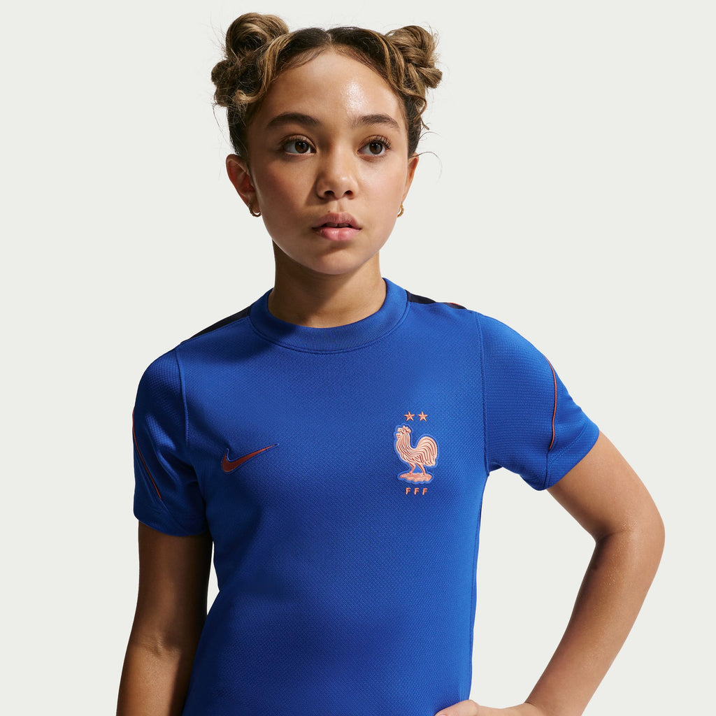 FFF Strike Big Kids' Nike Soccer Dri-FIT Short-Sleeve Top