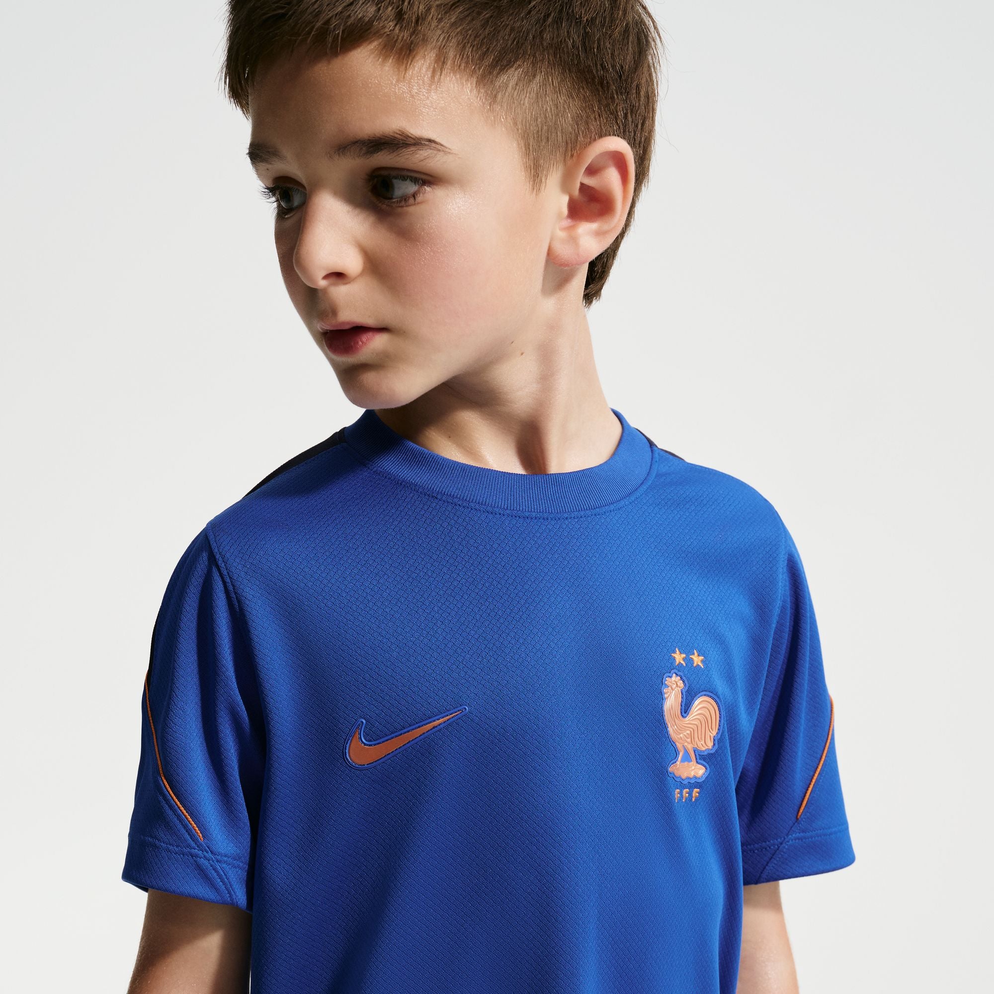 FFF Strike Big Kids' Nike Soccer Dri-FIT Short-Sleeve Top