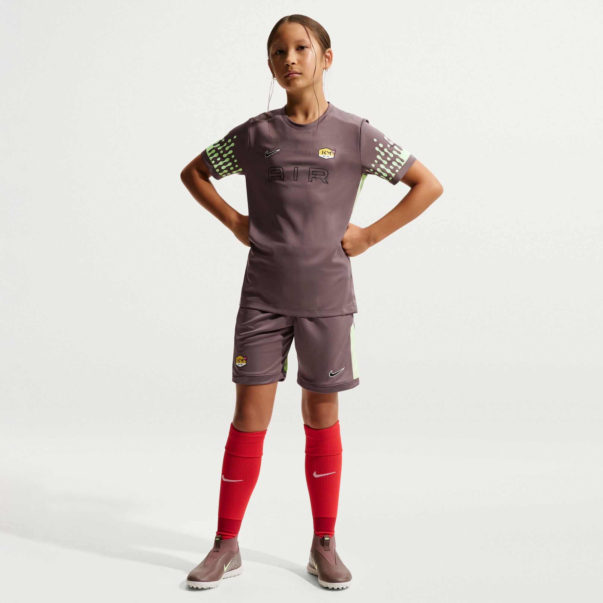 Nike Kylian Mbappé Academy Big Kids' Dri-FIT Short-Sleeve Soccer Top