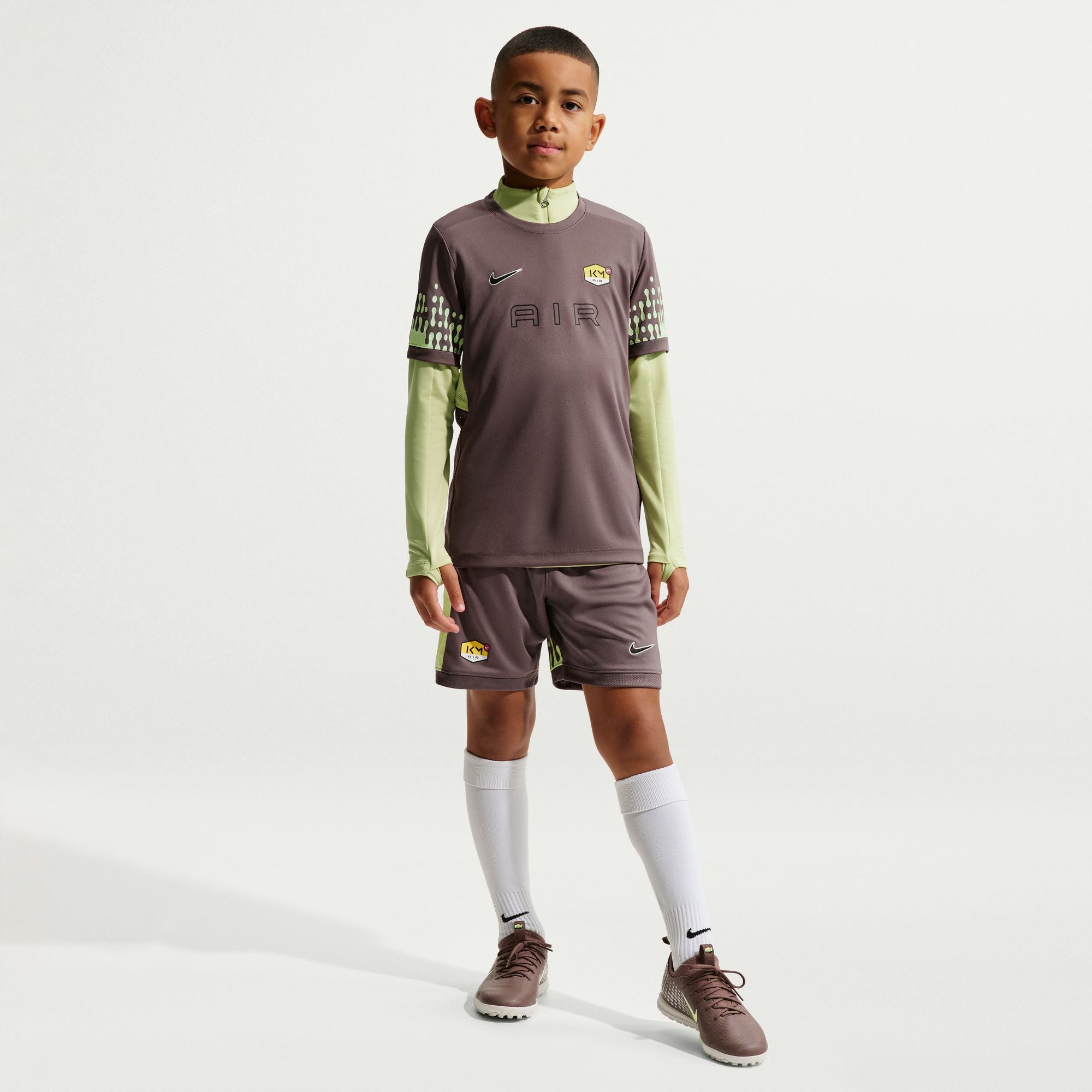 Nike Kylian Mbappé Academy Big Kids' Dri-FIT Short-Sleeve Soccer Top