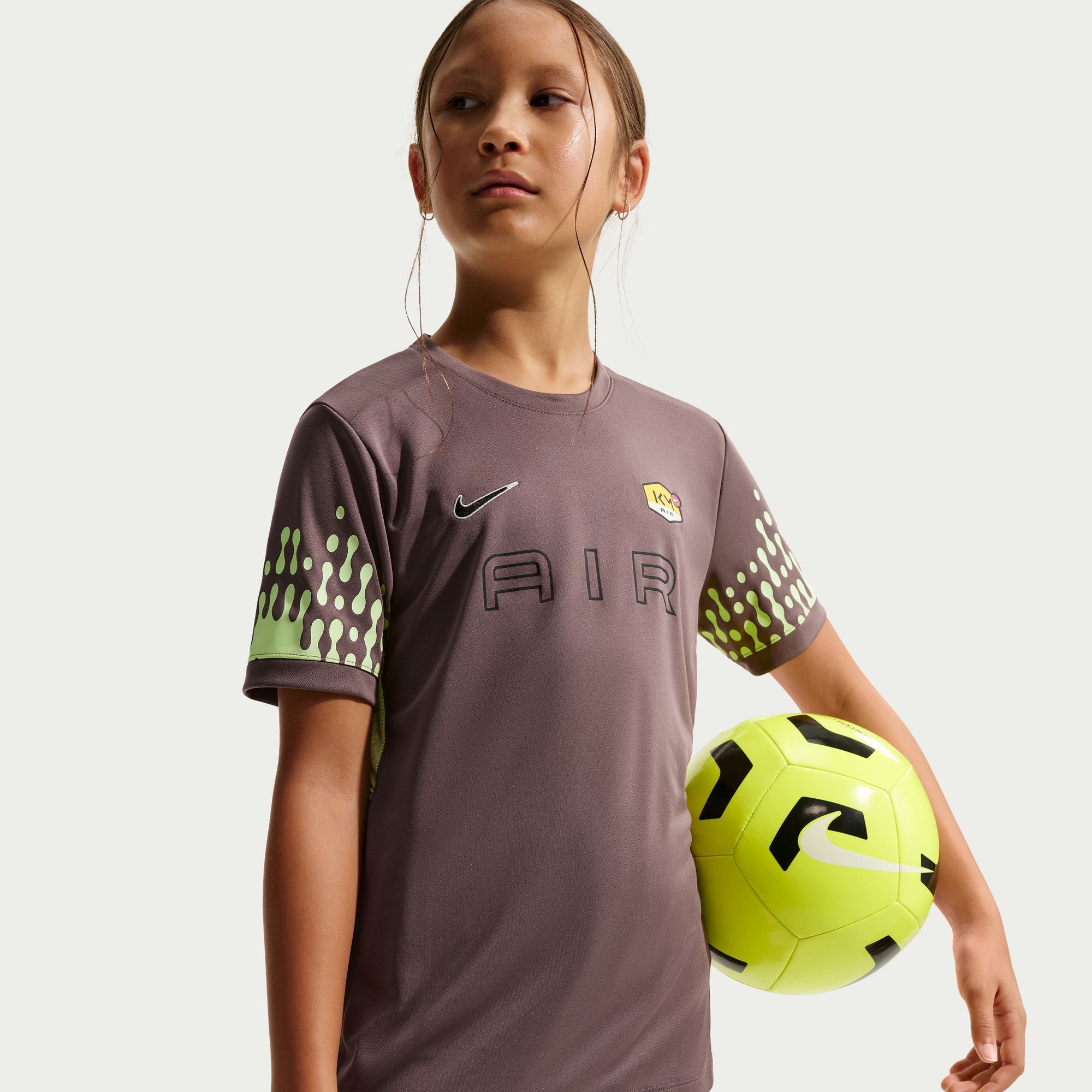 Nike Kylian Mbappé Academy Big Kids' Dri-FIT Short-Sleeve Soccer Top
