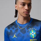 Brazil Academy Pro Men's Jordan Dri-FIT Football Short-Sleeve Pre-Match Top