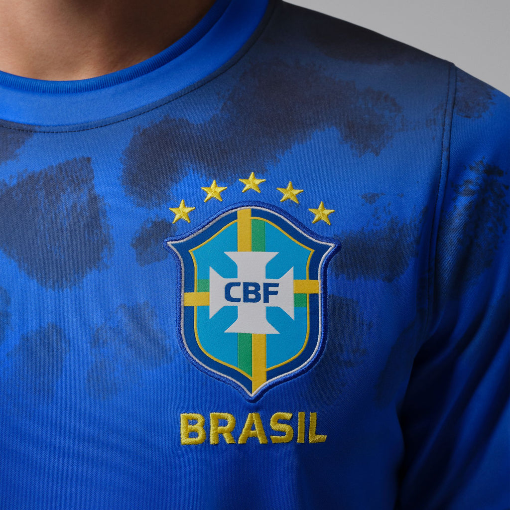 Brazil Academy Pro Men's Jordan Dri-FIT Football Short-Sleeve Pre-Match Top