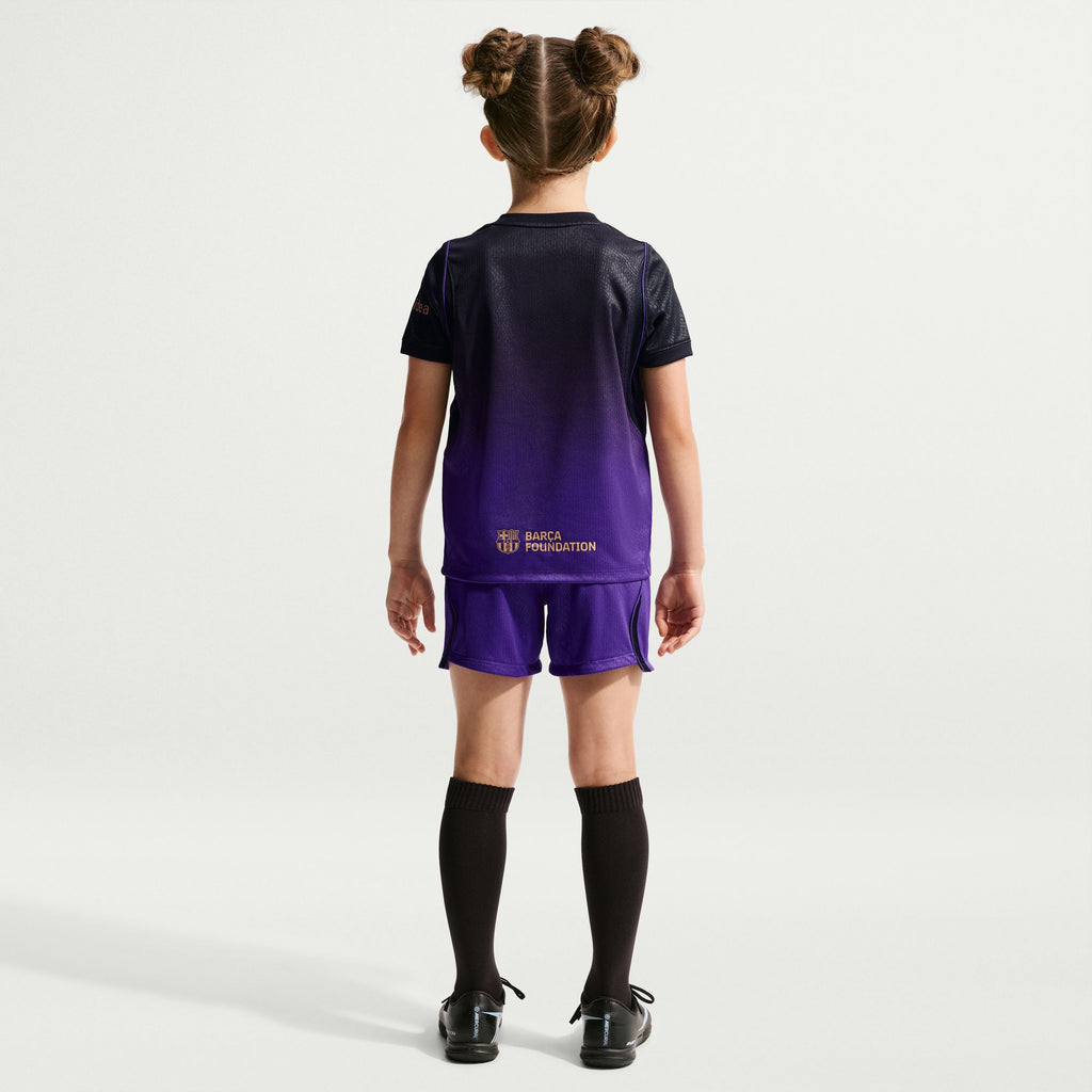 Kobe Bryant FC Barcelona 2026/27 Stadium Away Little Kids' Kobe Soccer Replica 3-Piece Kit