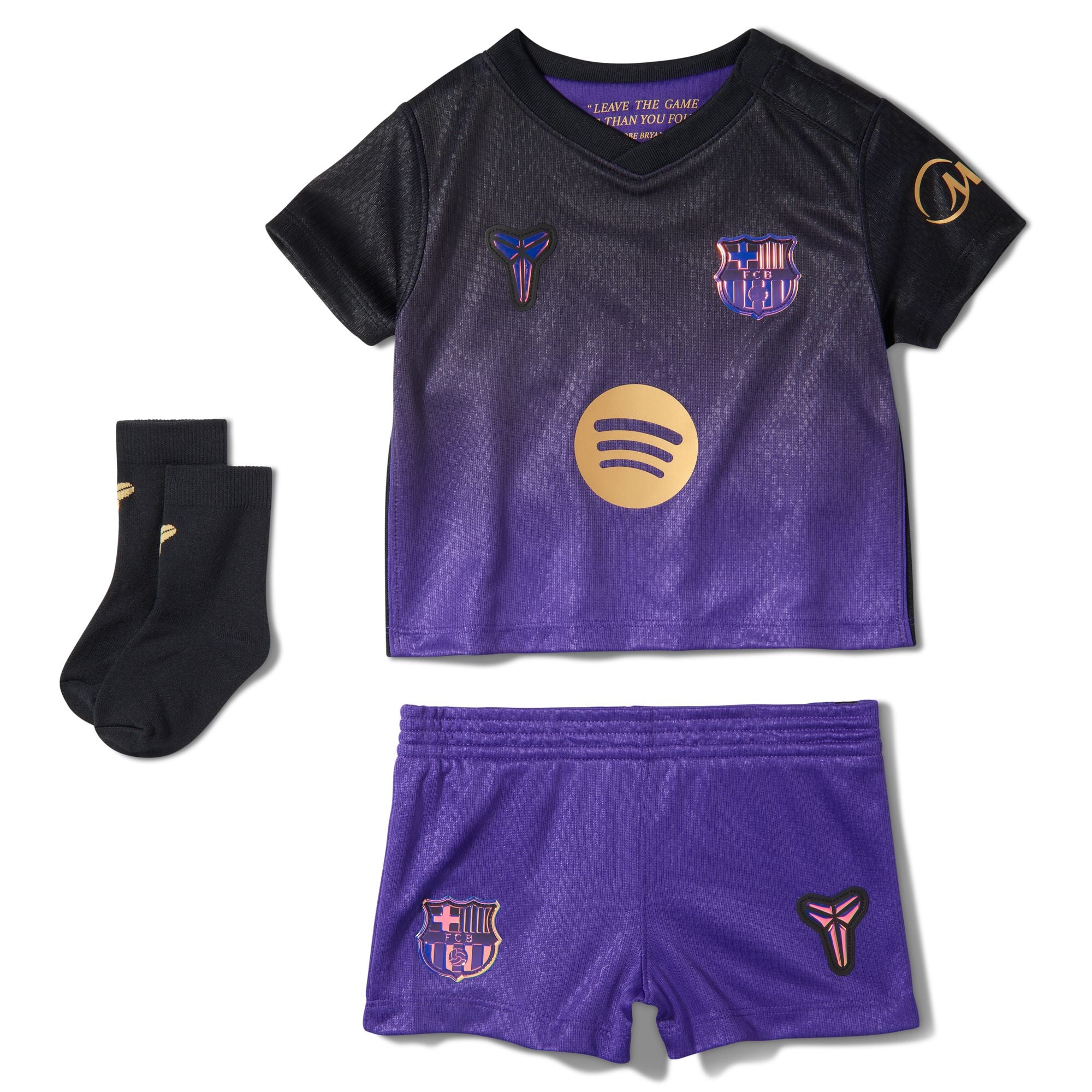 Kobe Bryant FC Barcelona 2026/27 Stadium Away Baby/Toddler Kobe Soccer Replica 3-Piece Kit