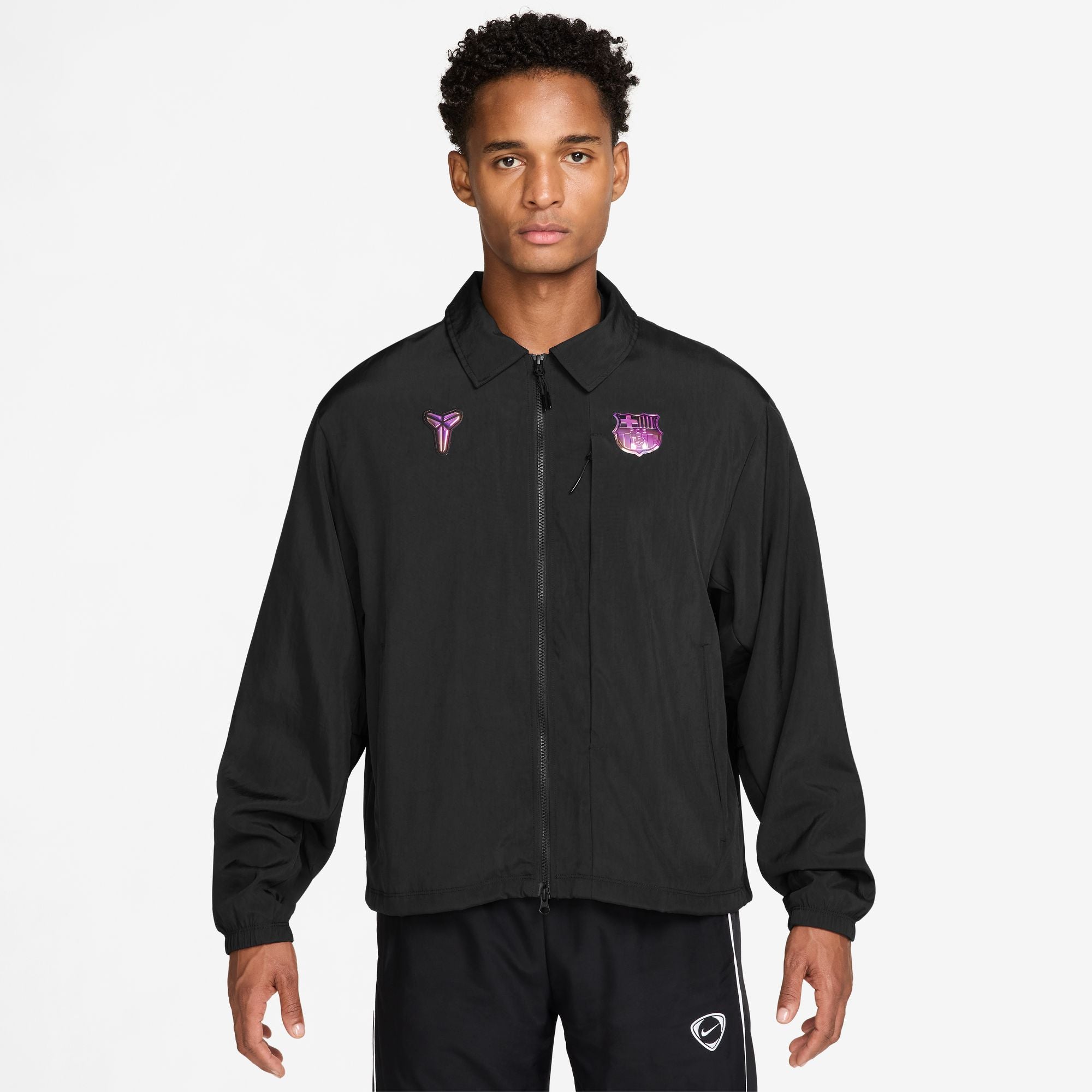 Kobe Bryant FC Barcelona Away Men's Kobe Soccer Woven Jacket