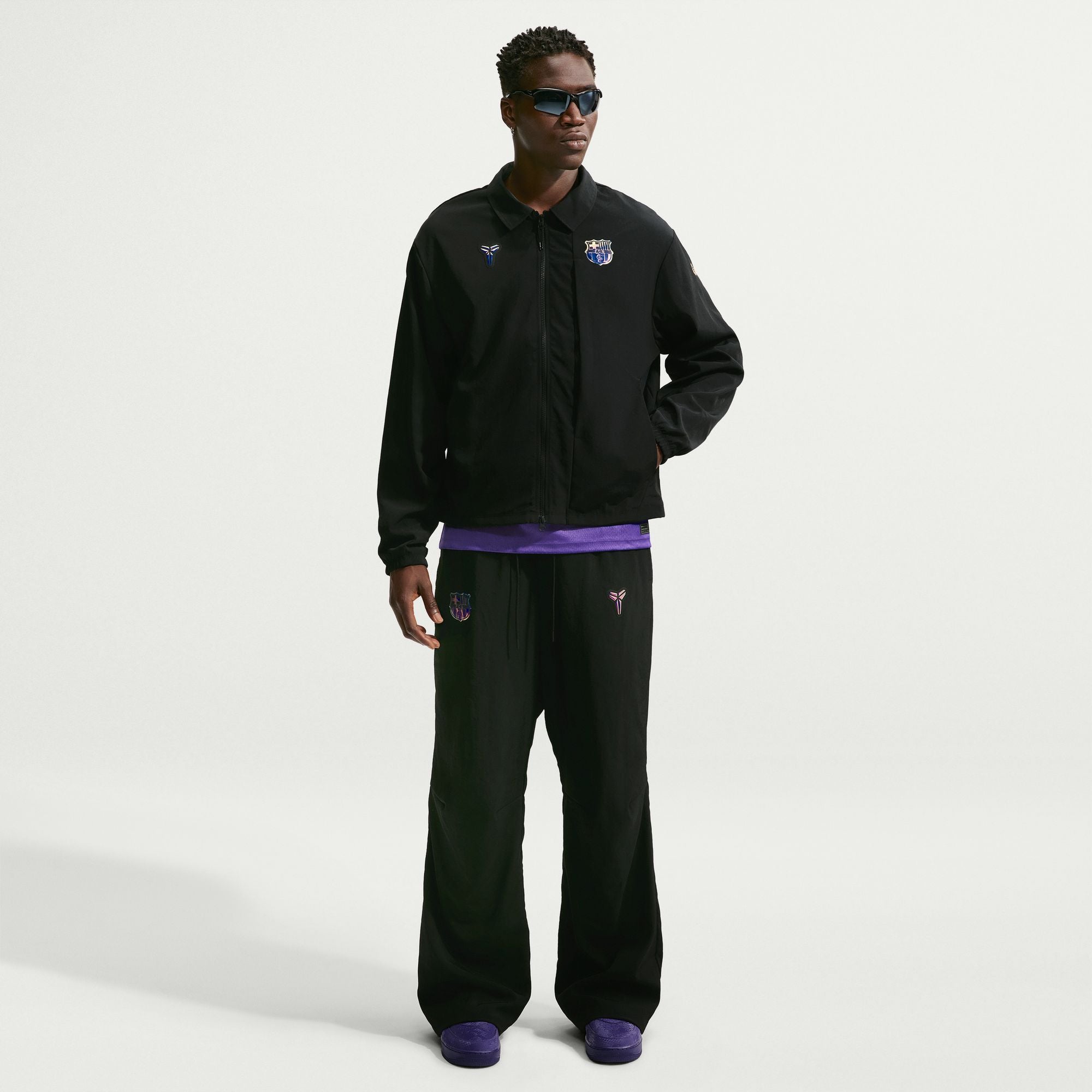 Kobe Bryant FC Barcelona Away Men's Kobe Soccer Woven Jacket
