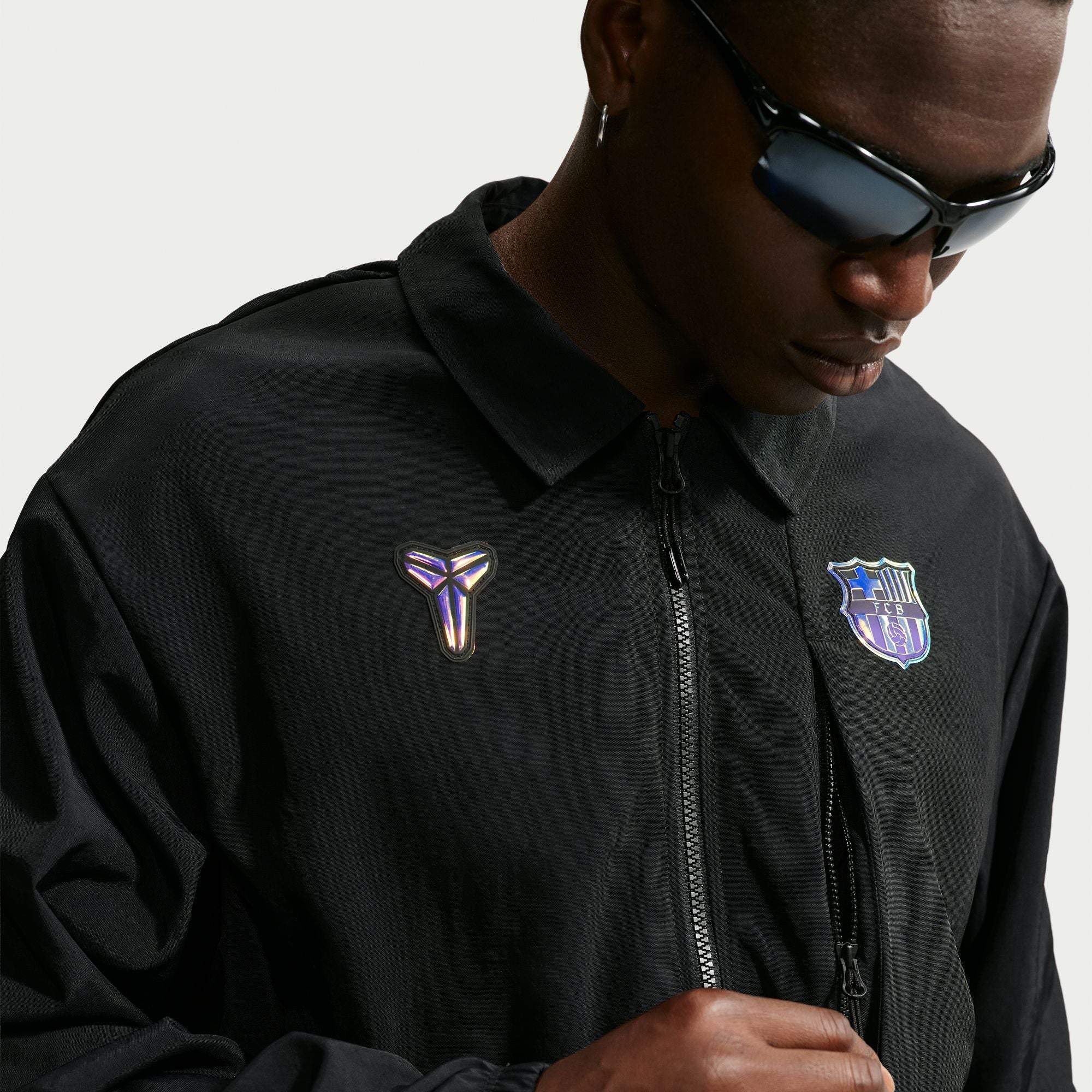 Kobe Bryant FC Barcelona Away Men's Kobe Soccer Woven Jacket