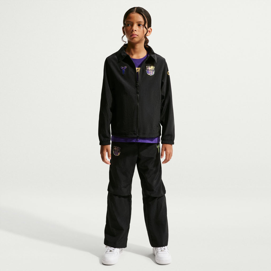 Kobe Bryant FC Barcelona Away Big Kids' Kobe Soccer Woven Jacket