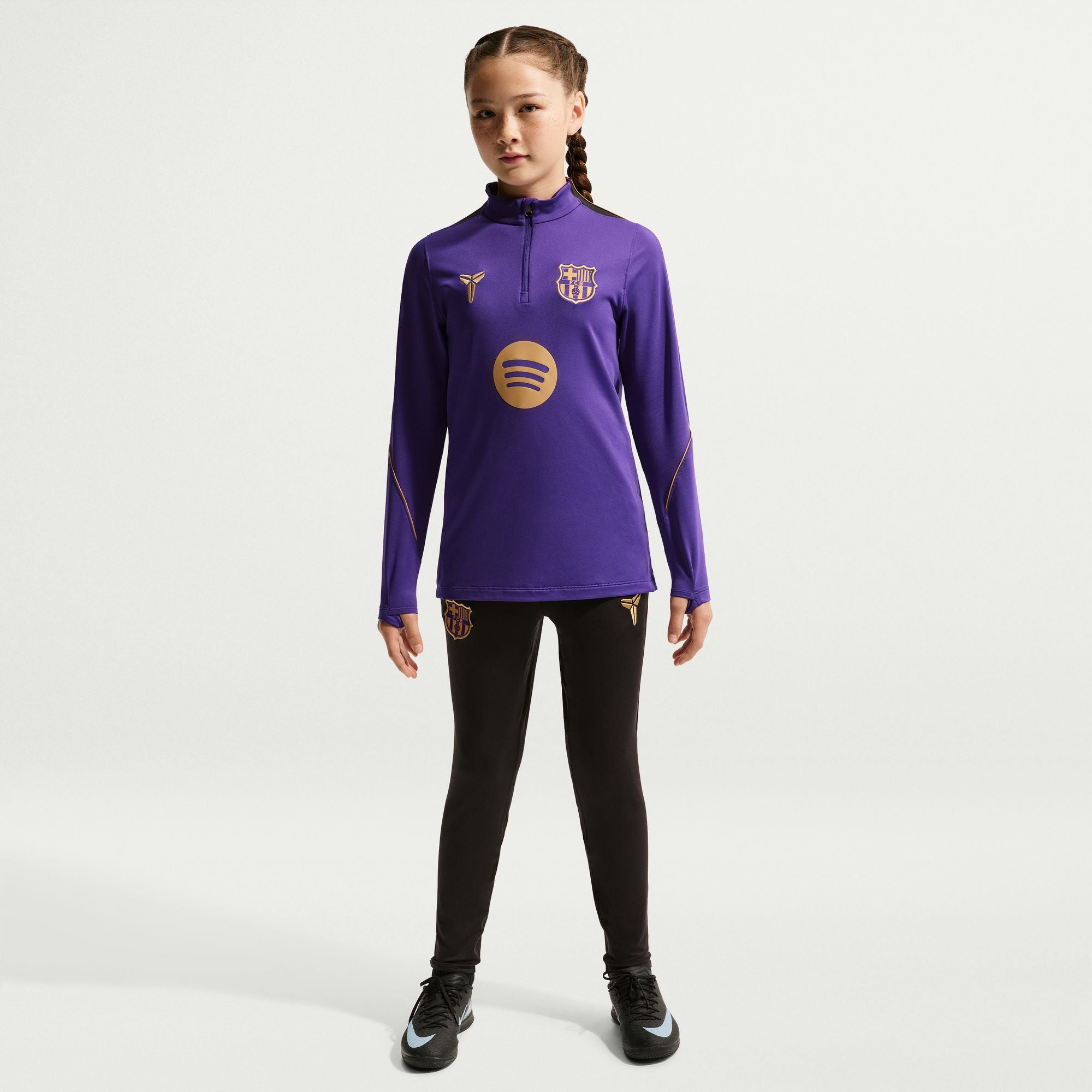 FC Barcelona Strike Away Big Kids' Kobe Dri-FIT Soccer Knit Drill Top