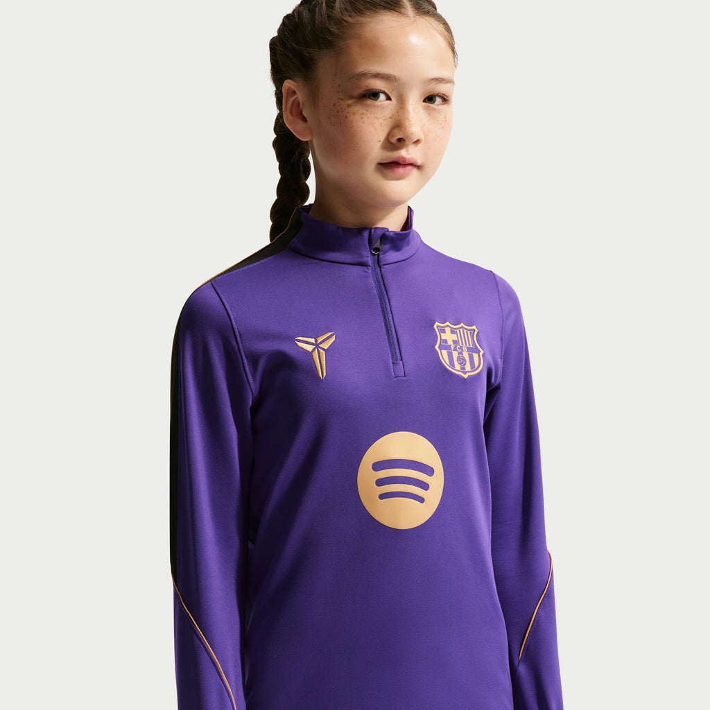FC Barcelona Strike Away Big Kids' Kobe Dri-FIT Soccer Knit Drill Top