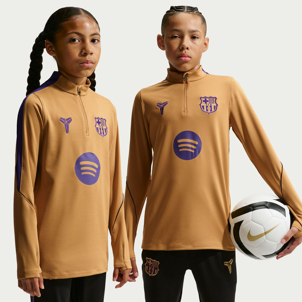 FC Barcelona Strike Away Big Kids' Kobe Dri-FIT Soccer Knit Drill Top
